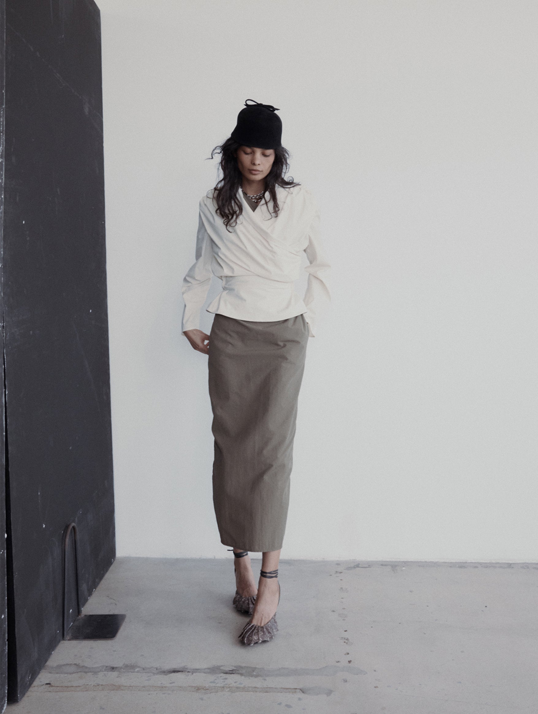 Long Sleeve Chaimberlain Top in Vanilla
