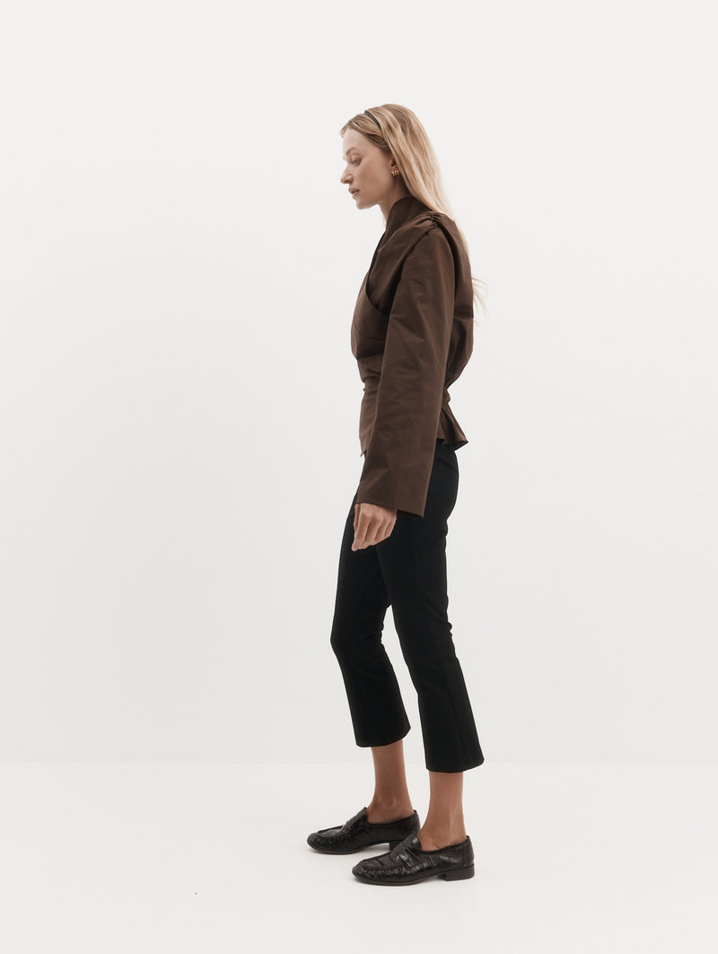 Long Sleeve Chaimberlain Top in Hickory