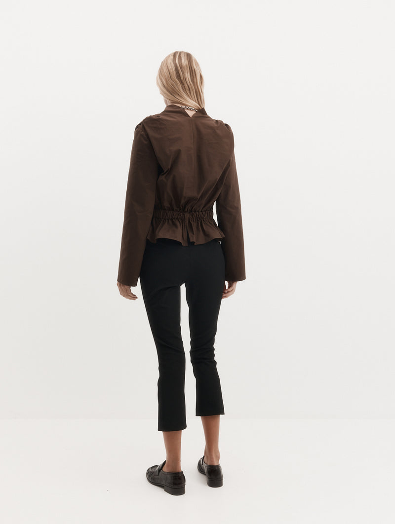 Long Sleeve Chaimberlain Top in Hickory