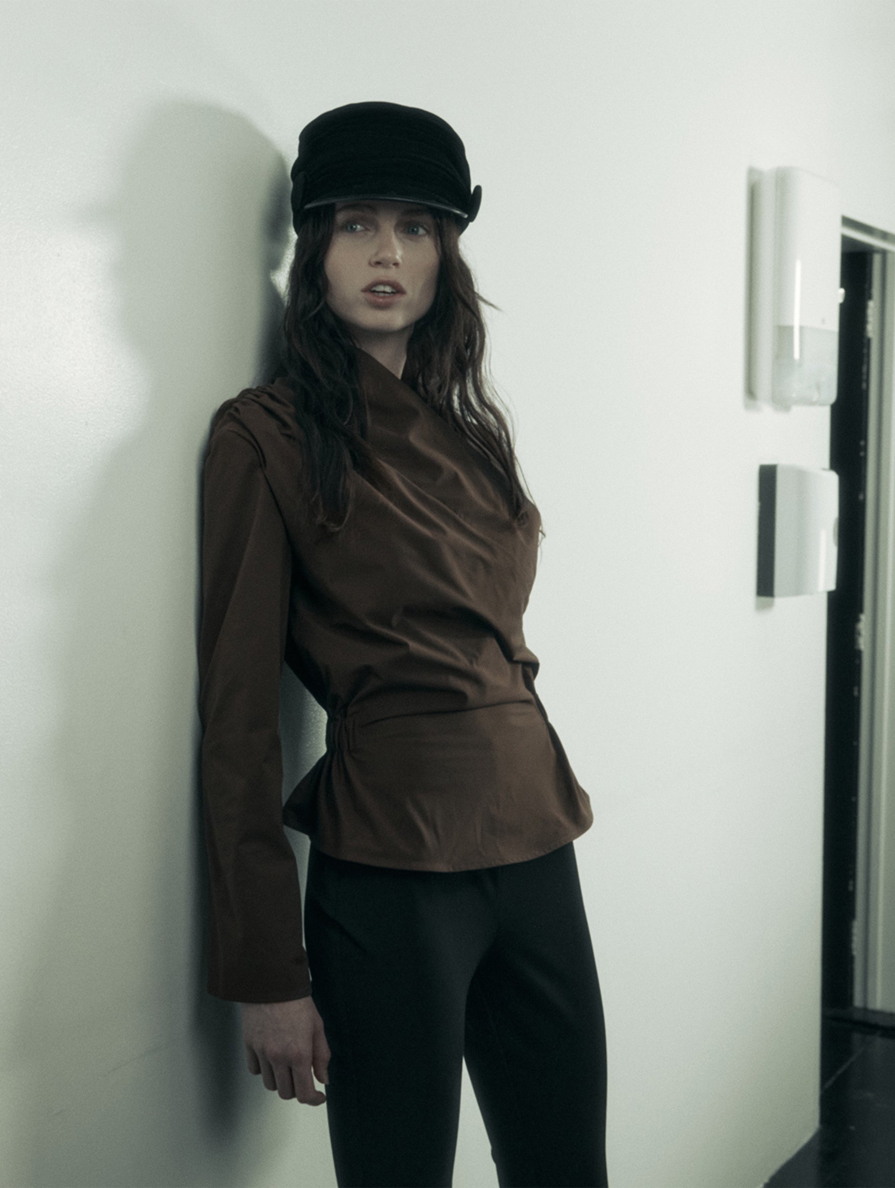 Long Sleeve Chaimberlain Top in Hickory