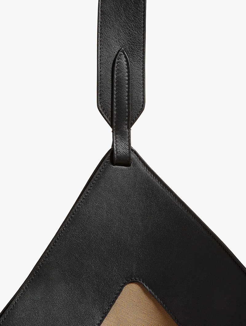 Medium Lotus Canvas Tote in Honey Black