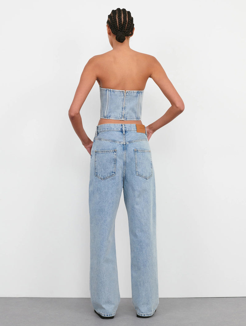 Low Rise Jean in Blue Denim