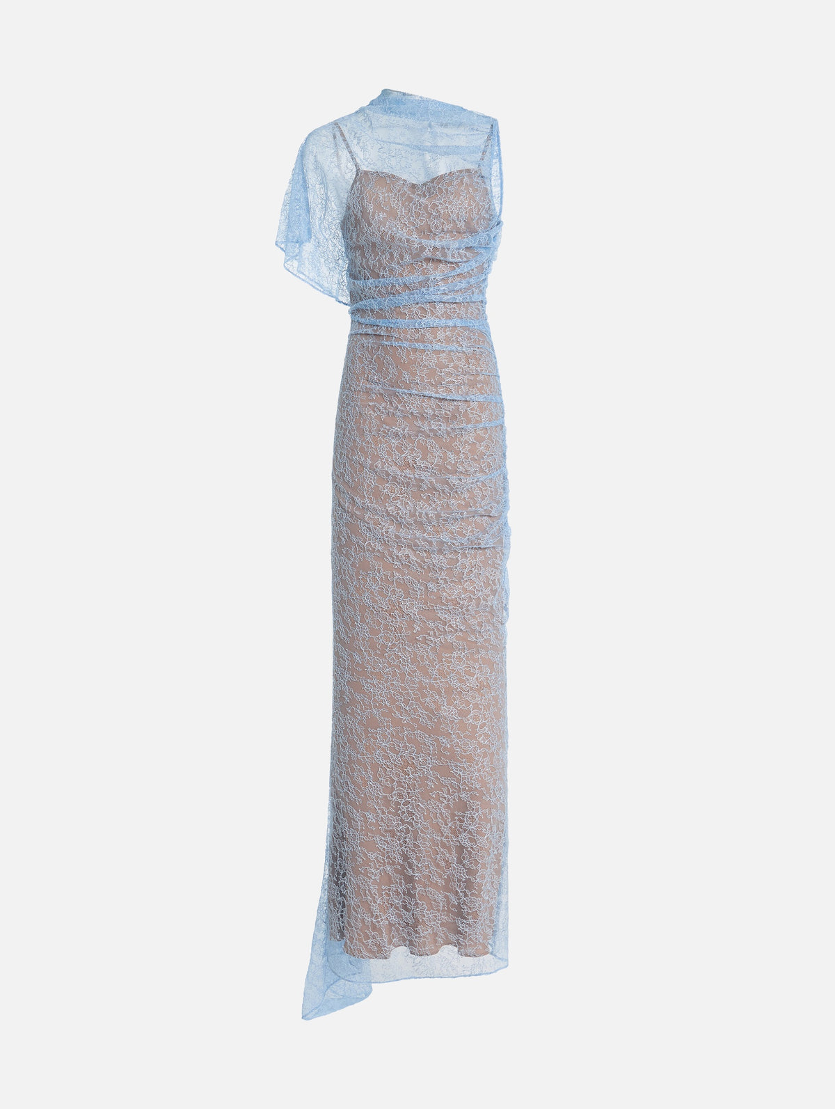 Lucho Lace Maxi Dress in Sky