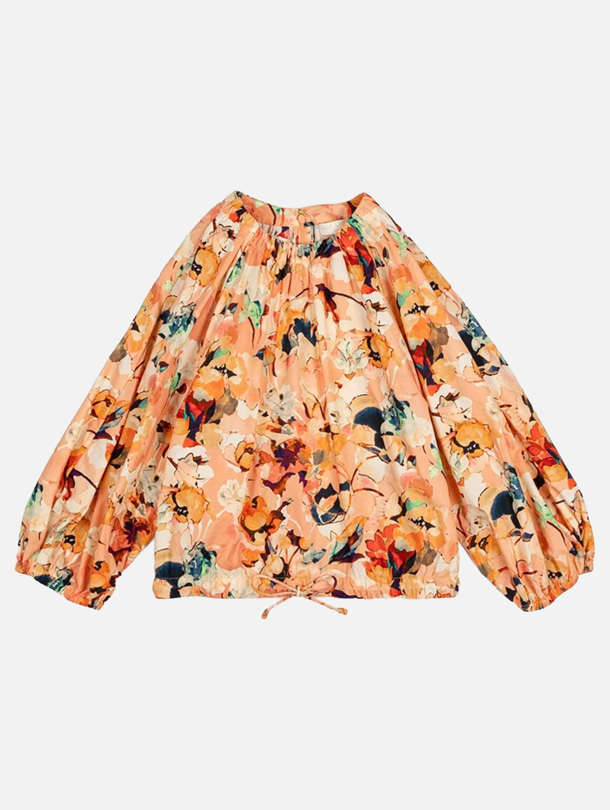 Lucie Bubble Sleeve Top in Camellia