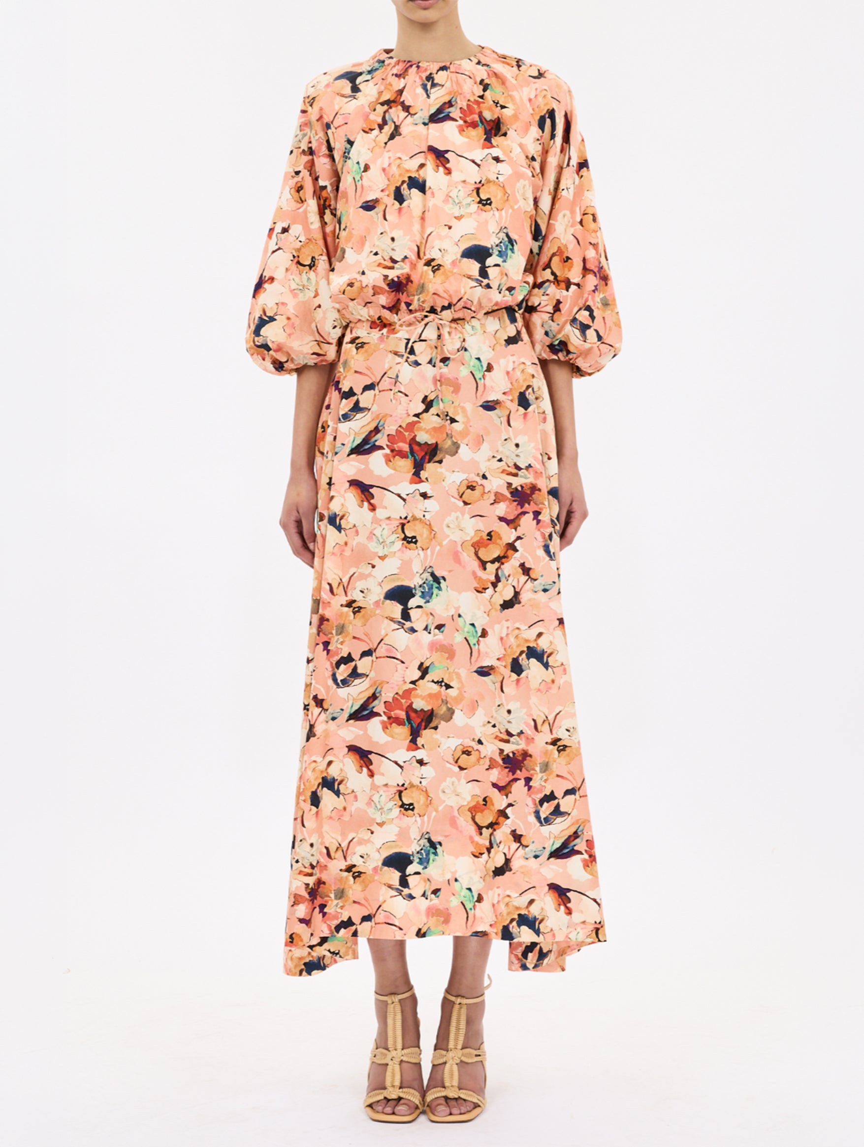 Lucie Bubble Sleeve Top in Camellia