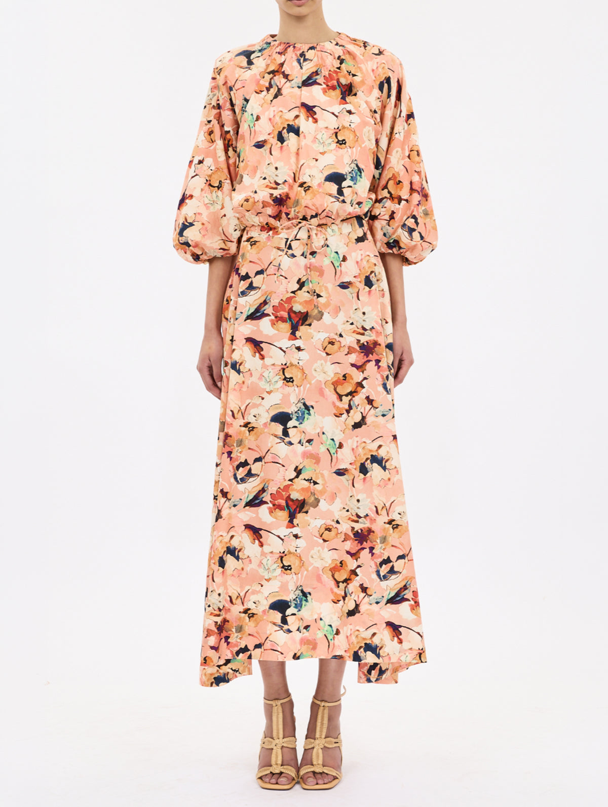 Lucie Bubble Sleeve Top in Camellia