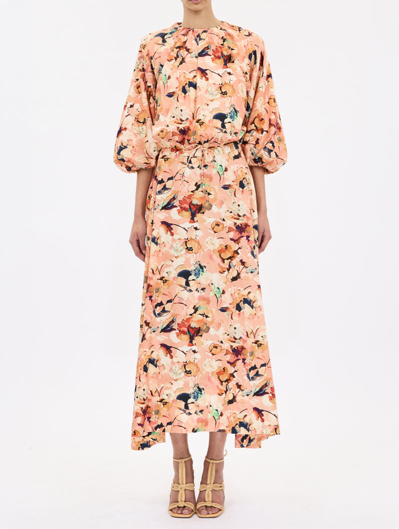 Lucie Bubble Sleeve Top in Camellia
