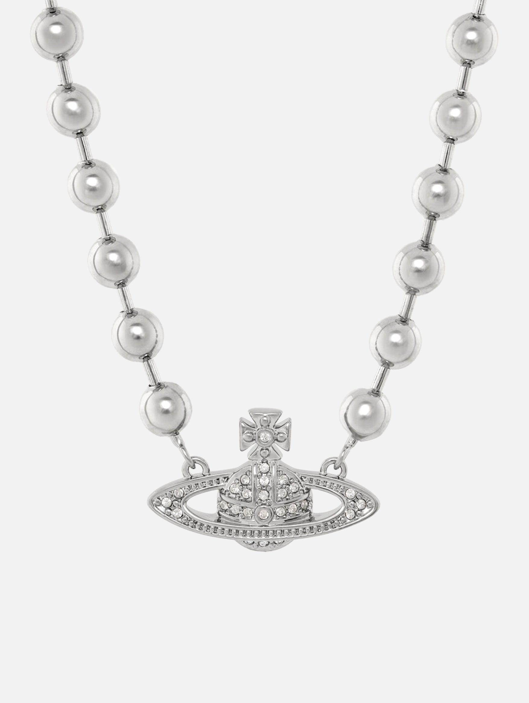 Man Thames Mini Relief Necklace in Silver