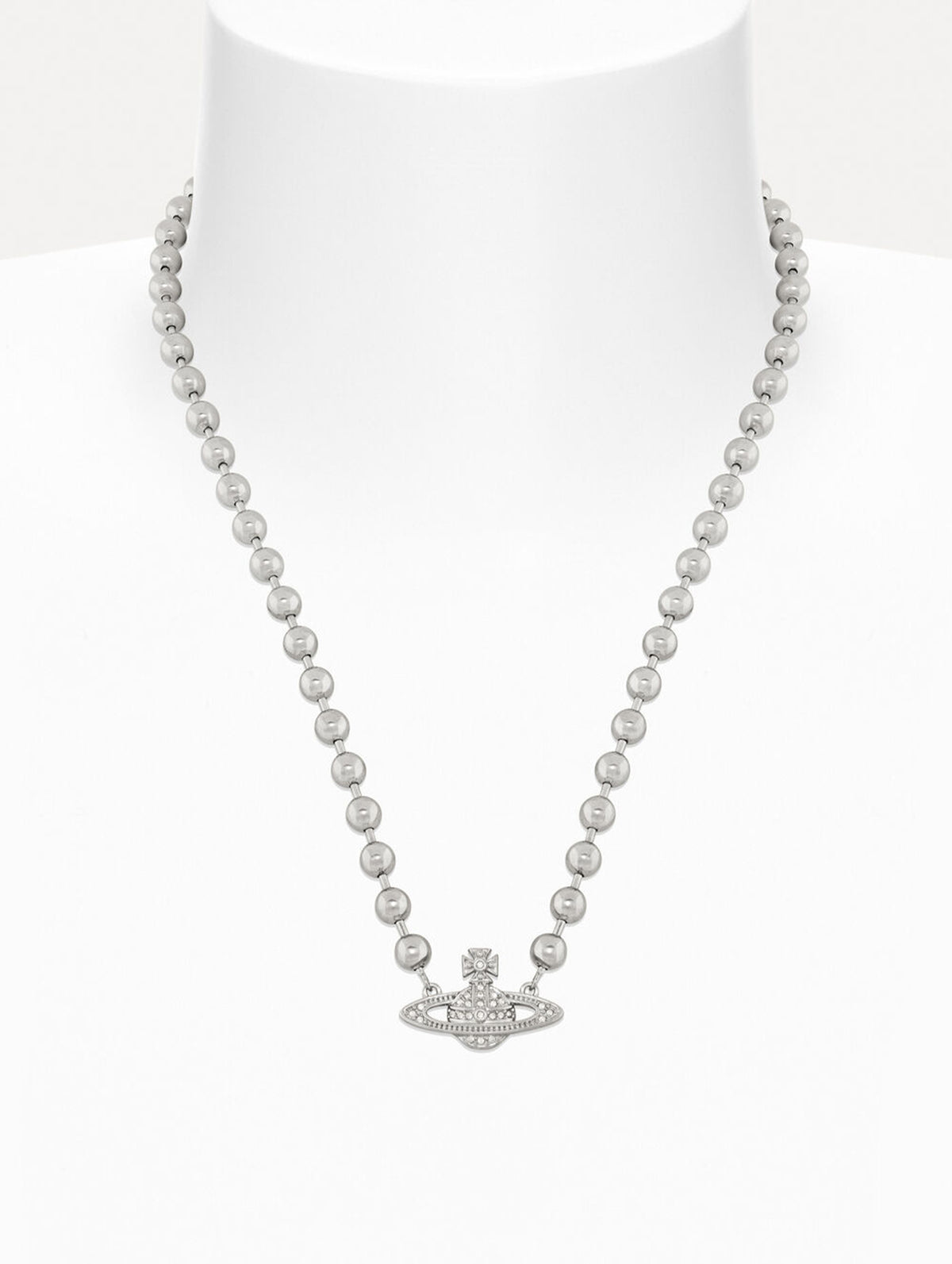 Man Thames Mini Relief Necklace in Silver