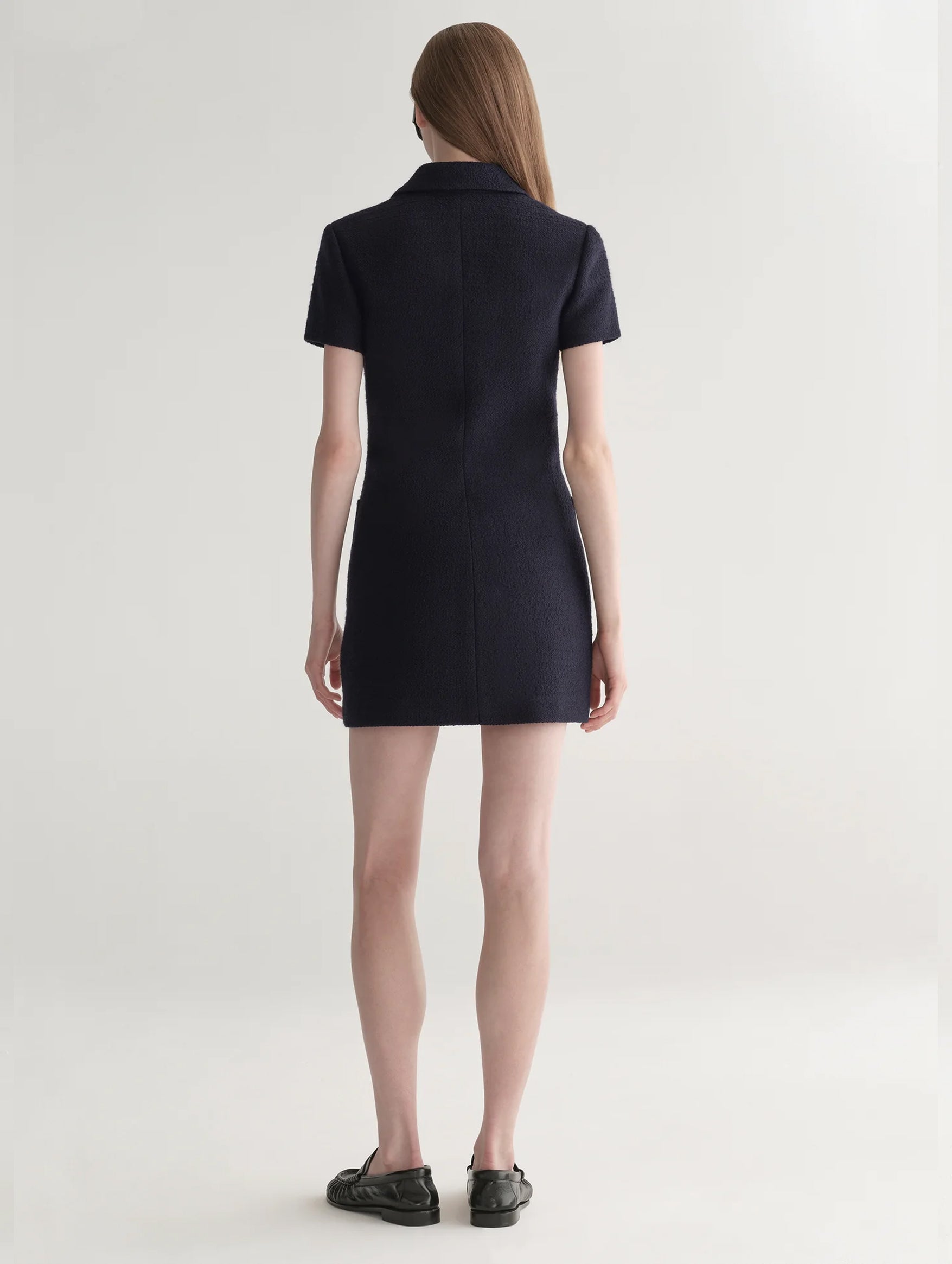 Marcie Dress in Deep Navy