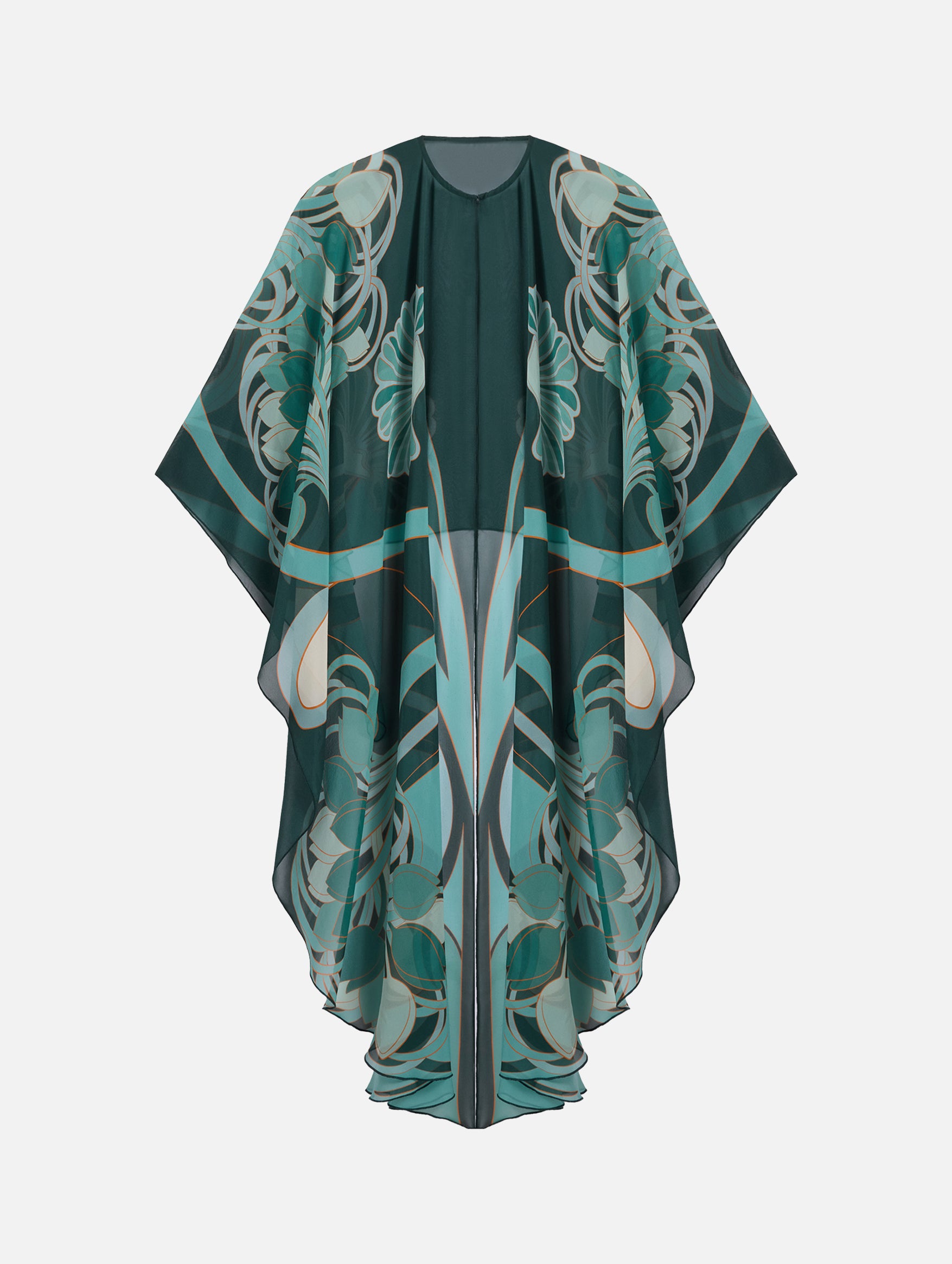 Maria Cape in Blooming Tulip Placée Mint
