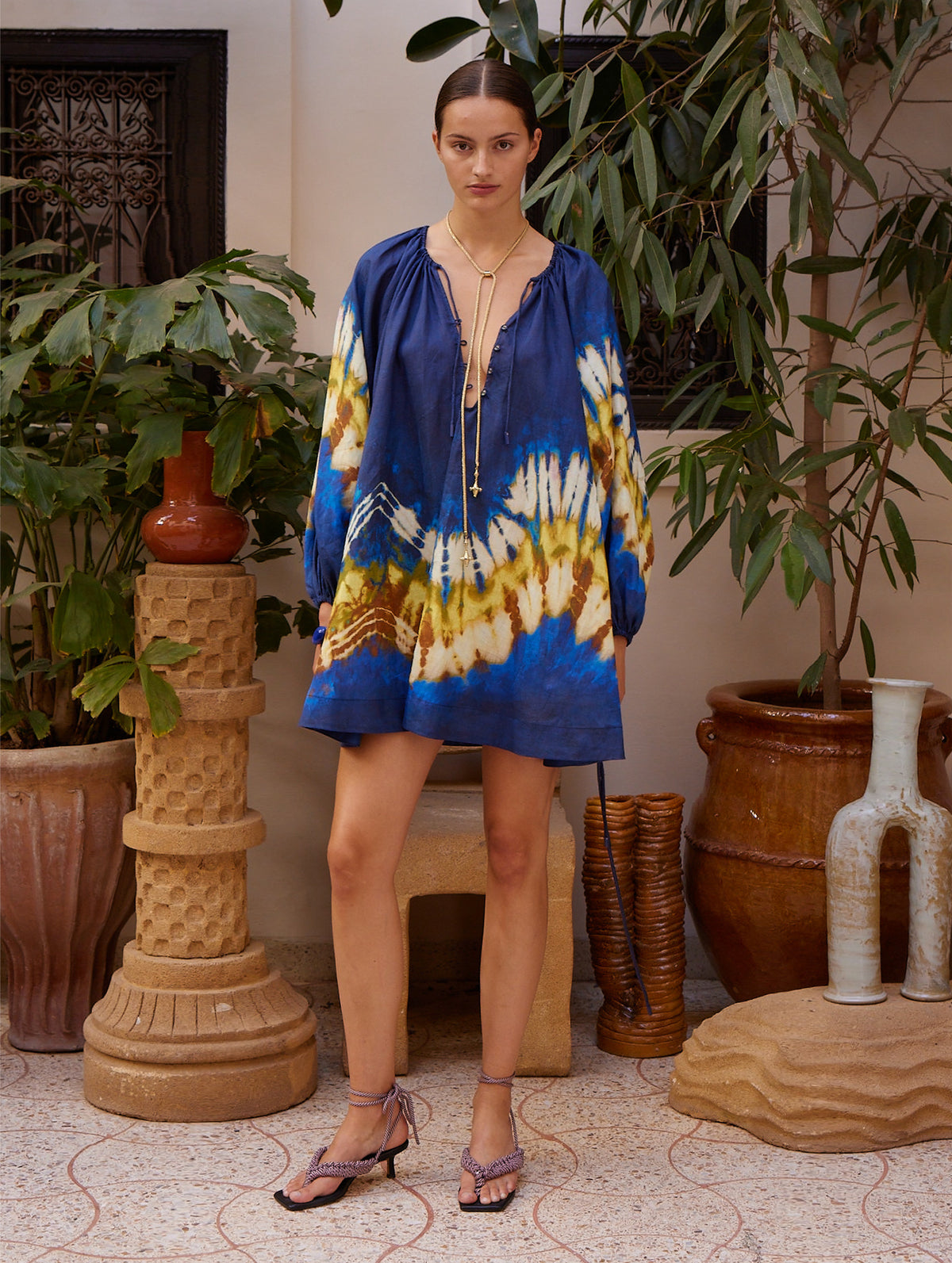 Martine Mini Dress in Navy