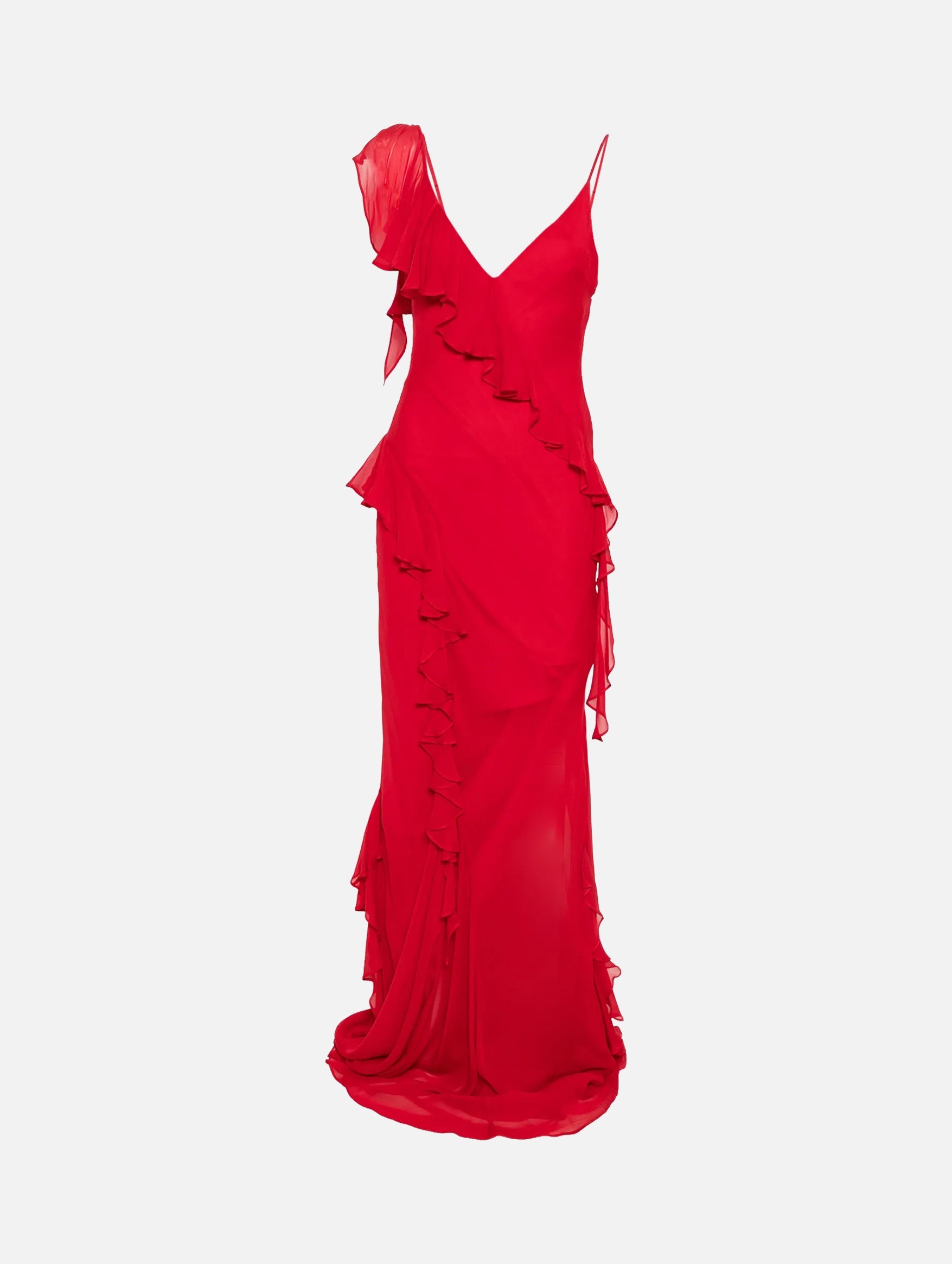 Mayara Maxi Dress in Ruby Red