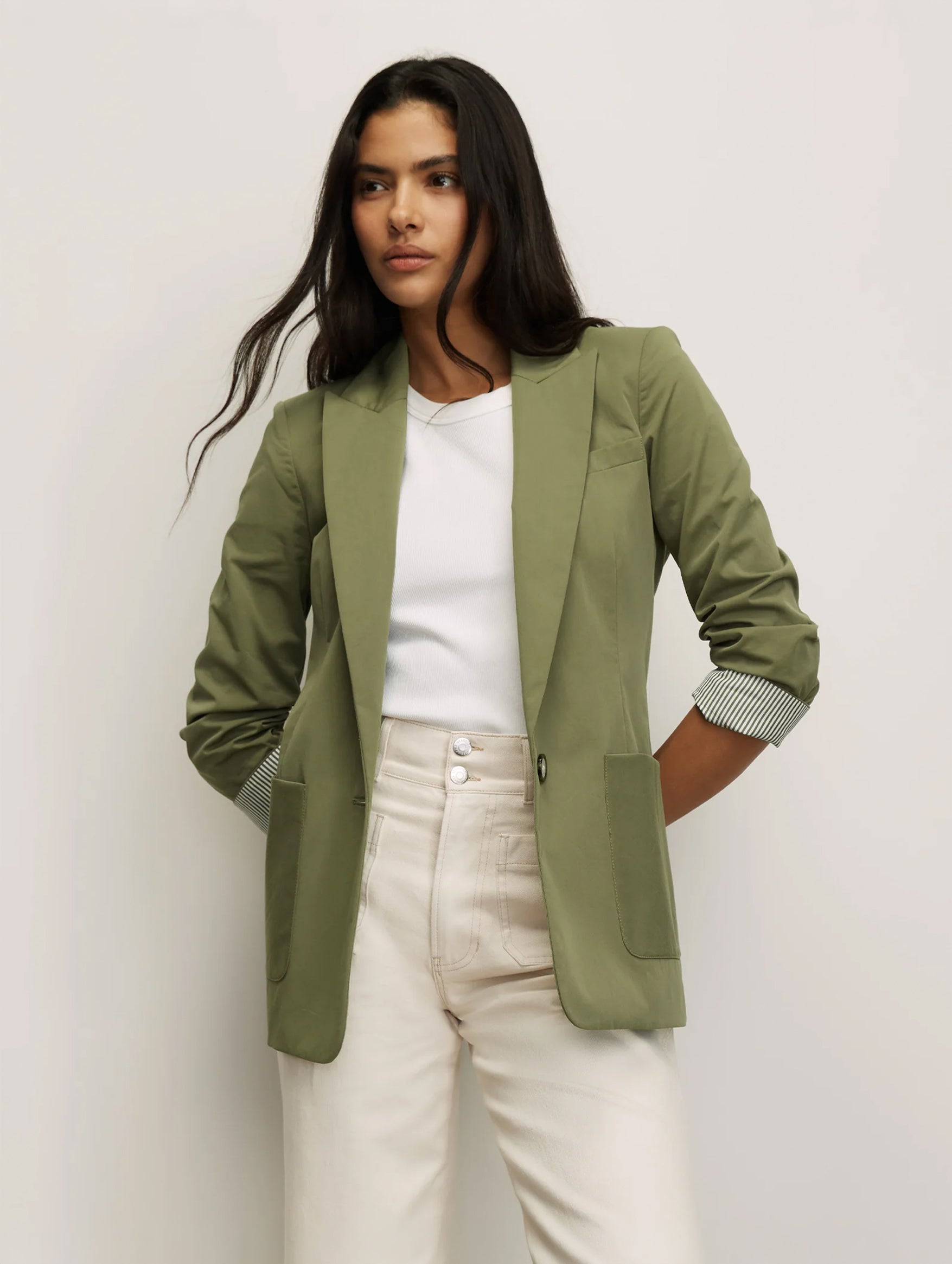 McAllin Dickey Jacket in Stone Army