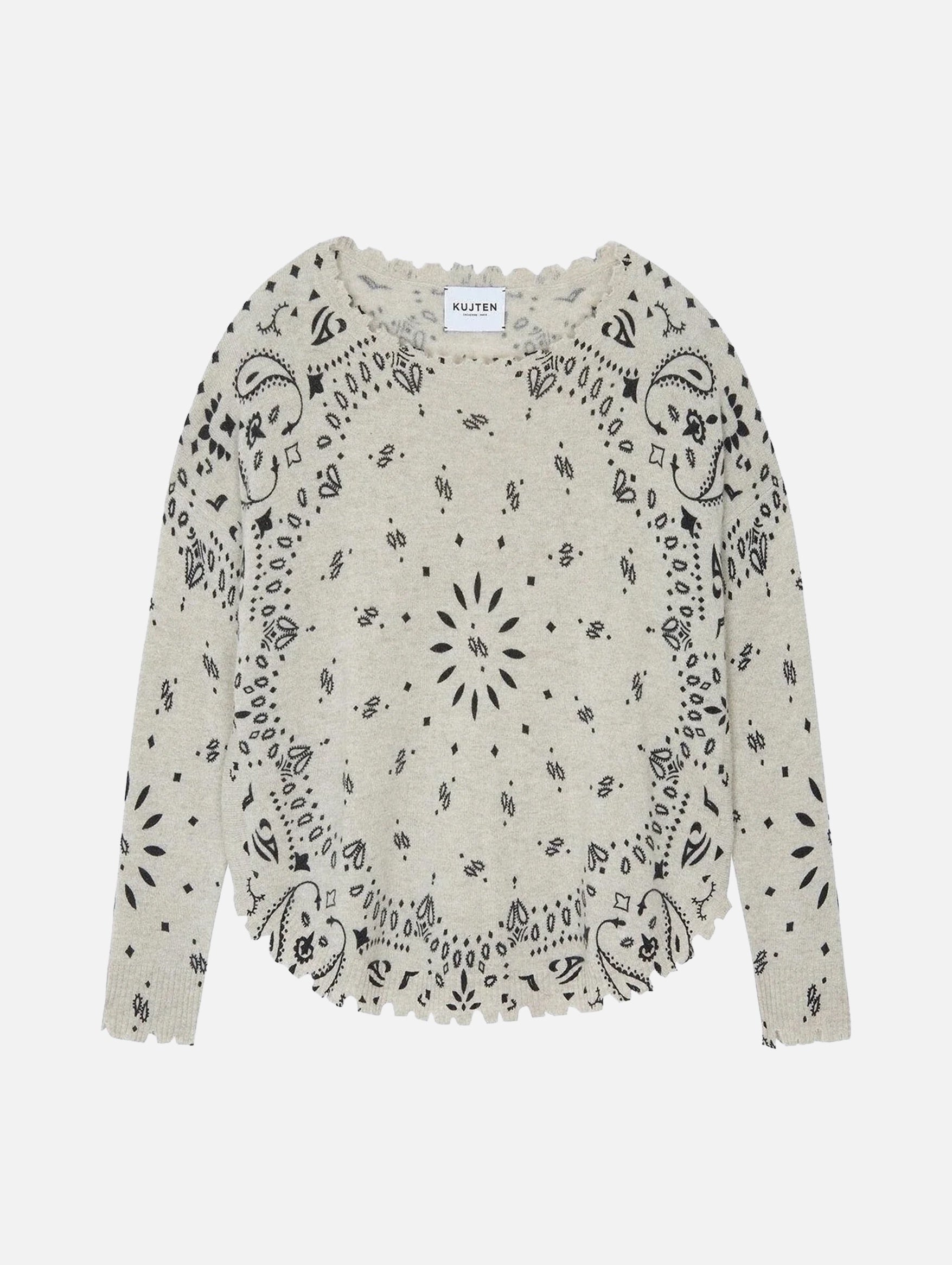 Mela Bandana Sweater in Avoine