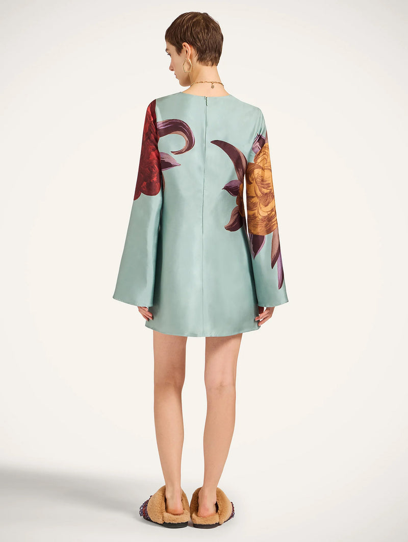 Mini Supremes Swing Dress in Peony Placée