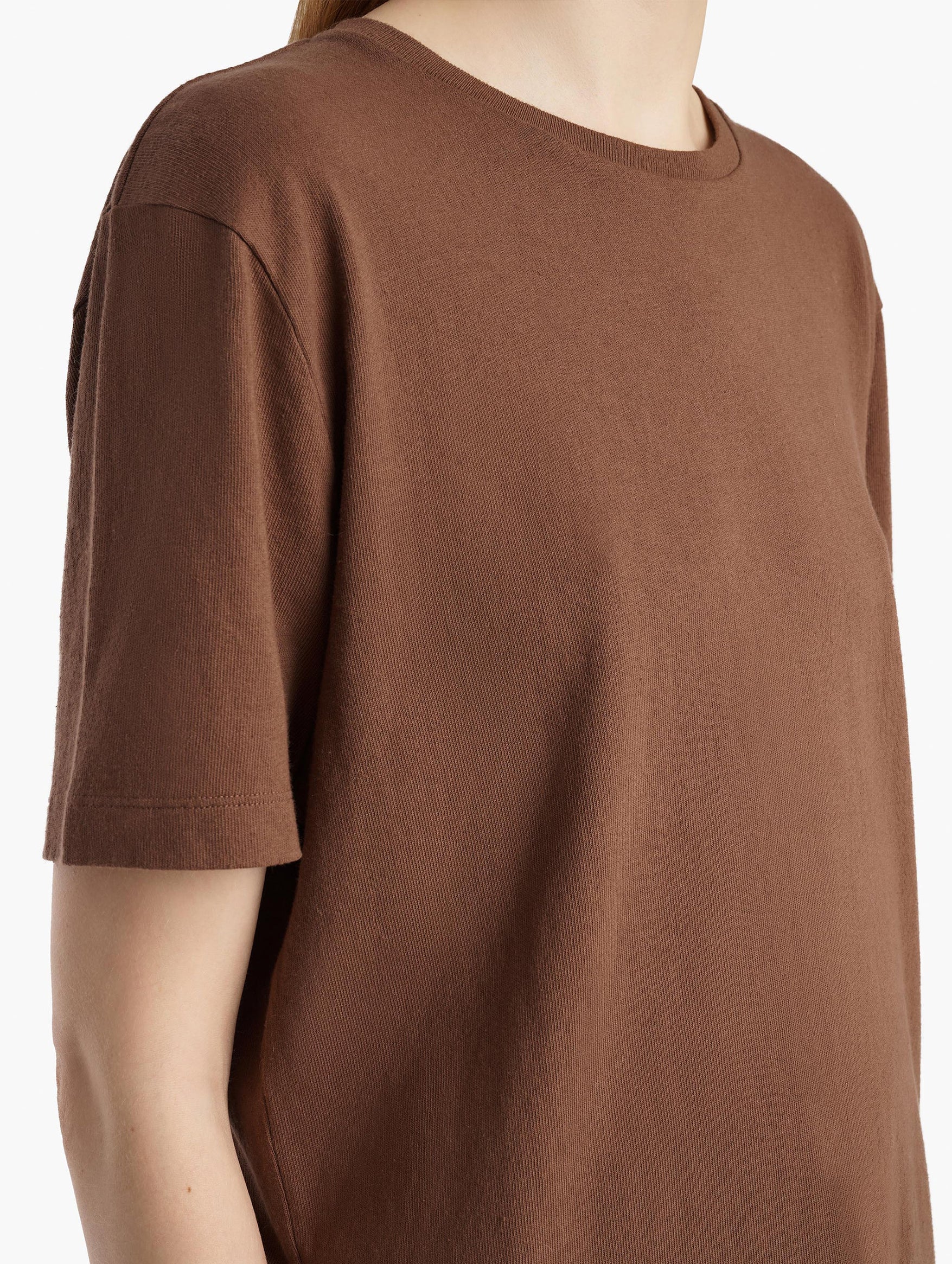 Mae Short Sleeve Tee Shirt in Chestnut