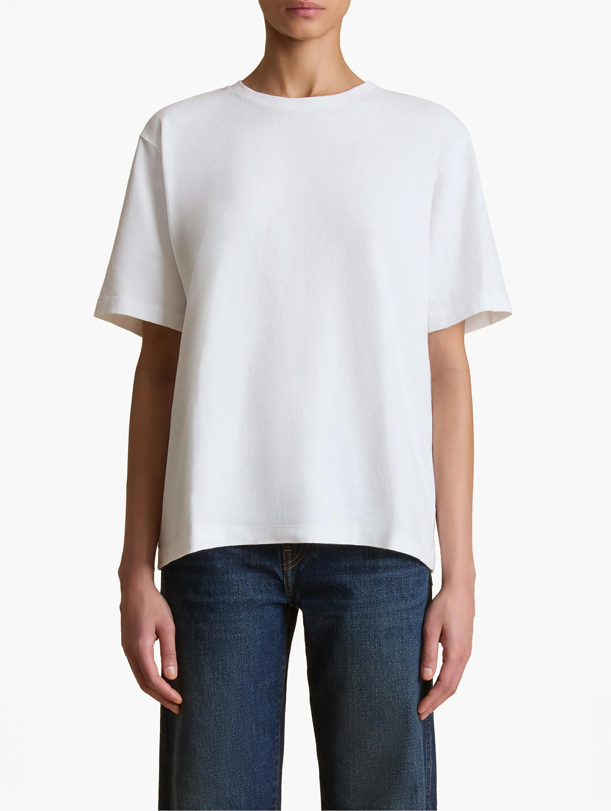 Mae Short Sleeve Tee Shirt in White