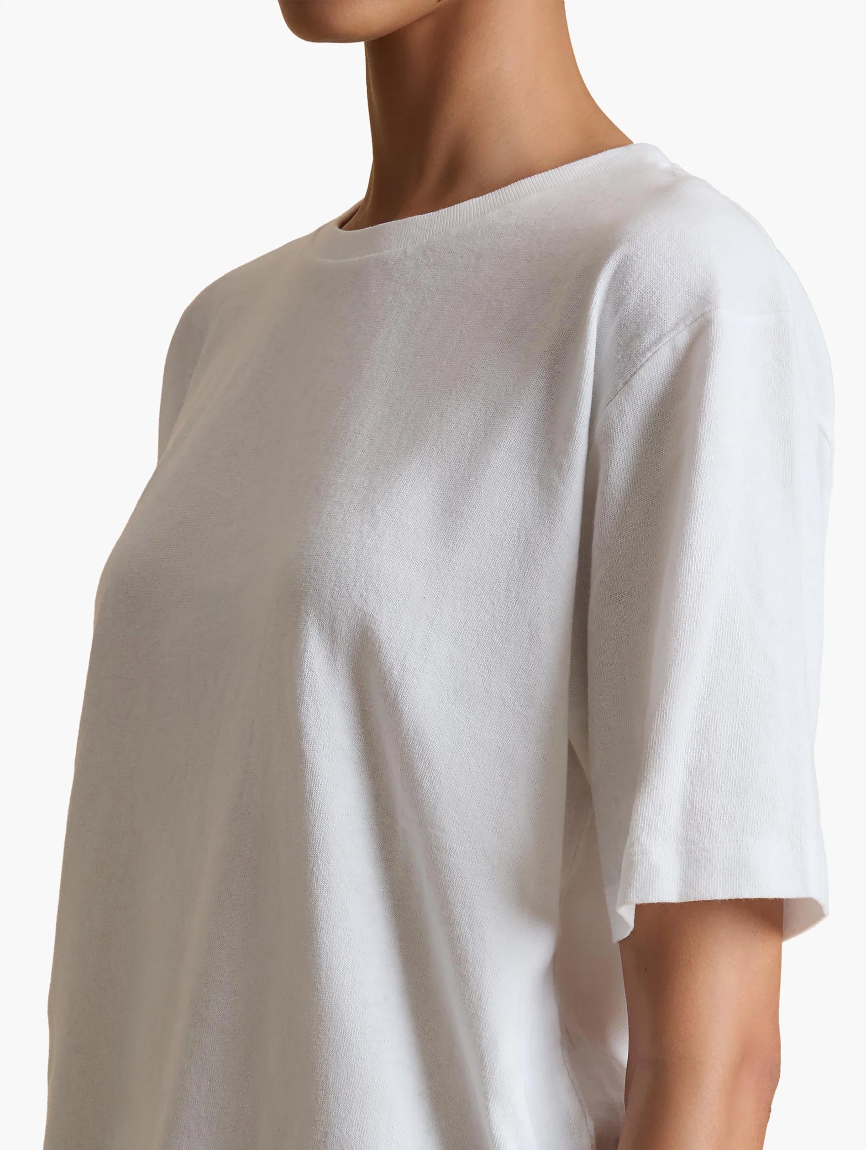 Mae Short Sleeve Tee Shirt in White