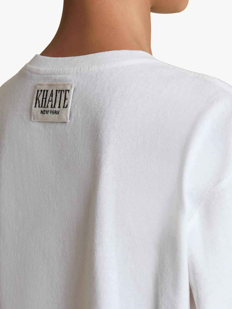 Mae Short Sleeve Tee Shirt in White