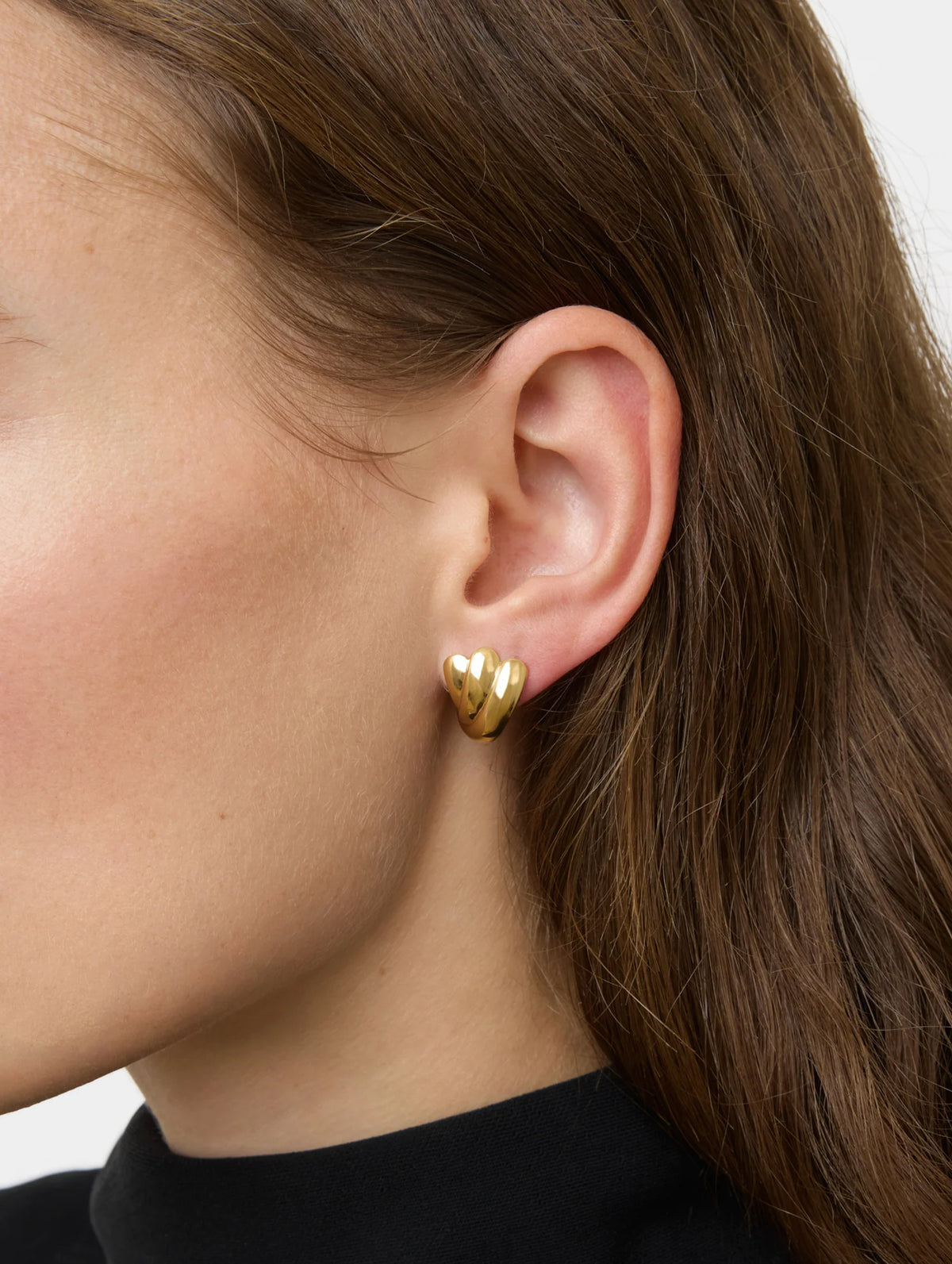 The Magda Earrings in Gold