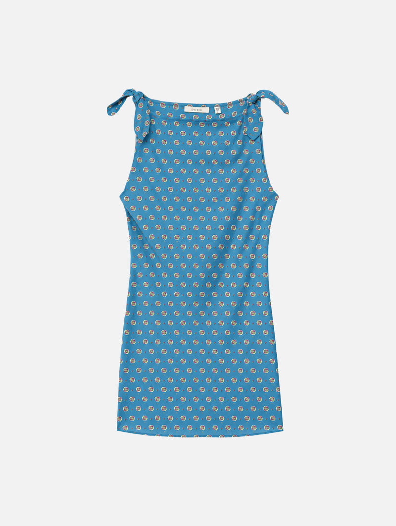 Maltina Dress in Santorini Blue Cadiz