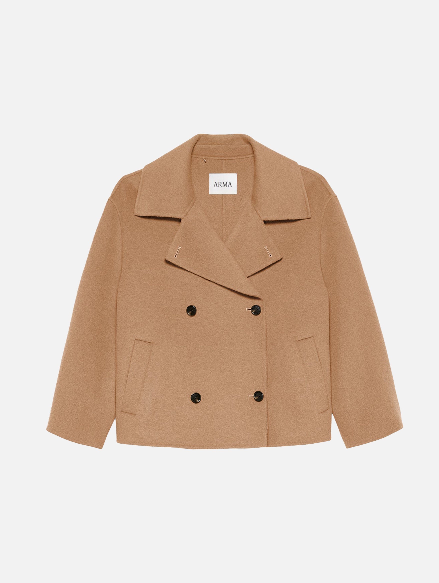 Manila Wool Jacket in Dark Beige