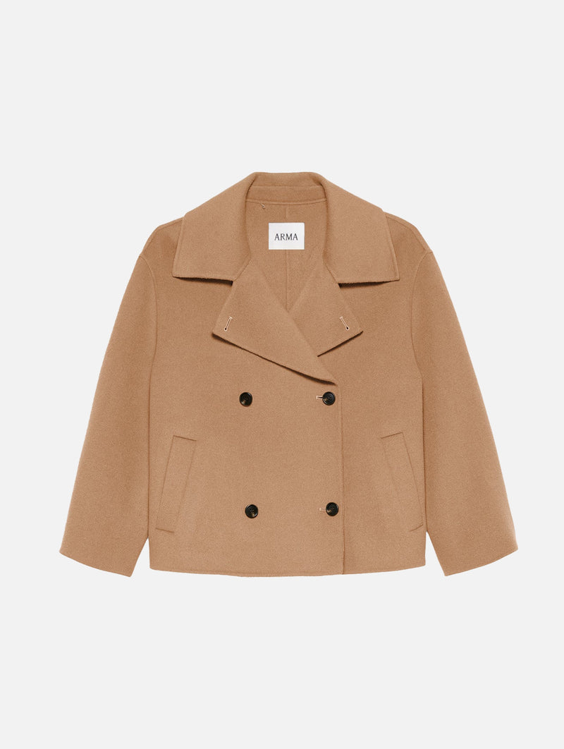 Manila Wool Jacket in Dark Beige