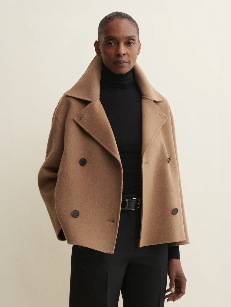 Manila Wool Jacket in Dark Beige