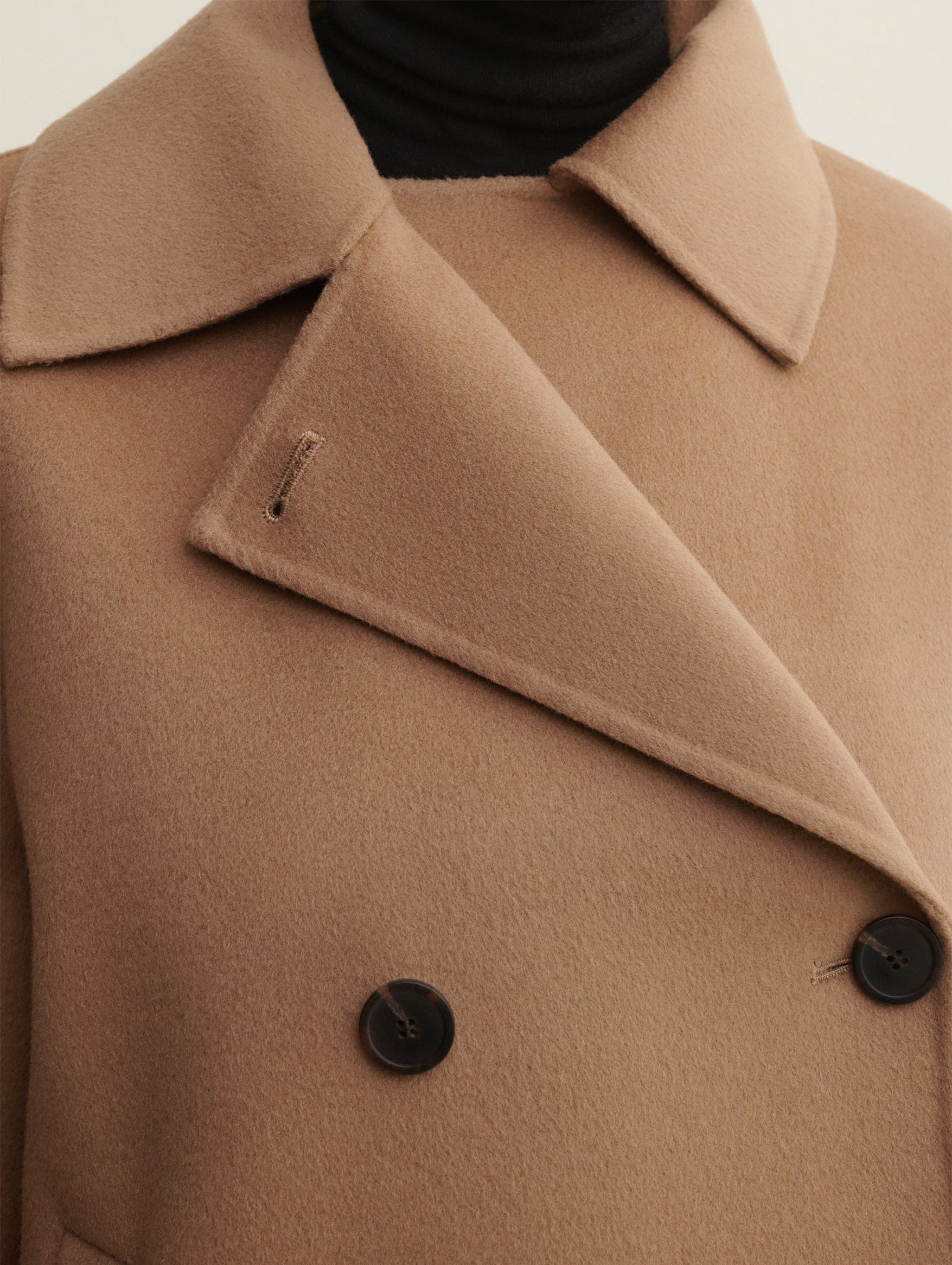 Manila Wool Jacket in Dark Beige