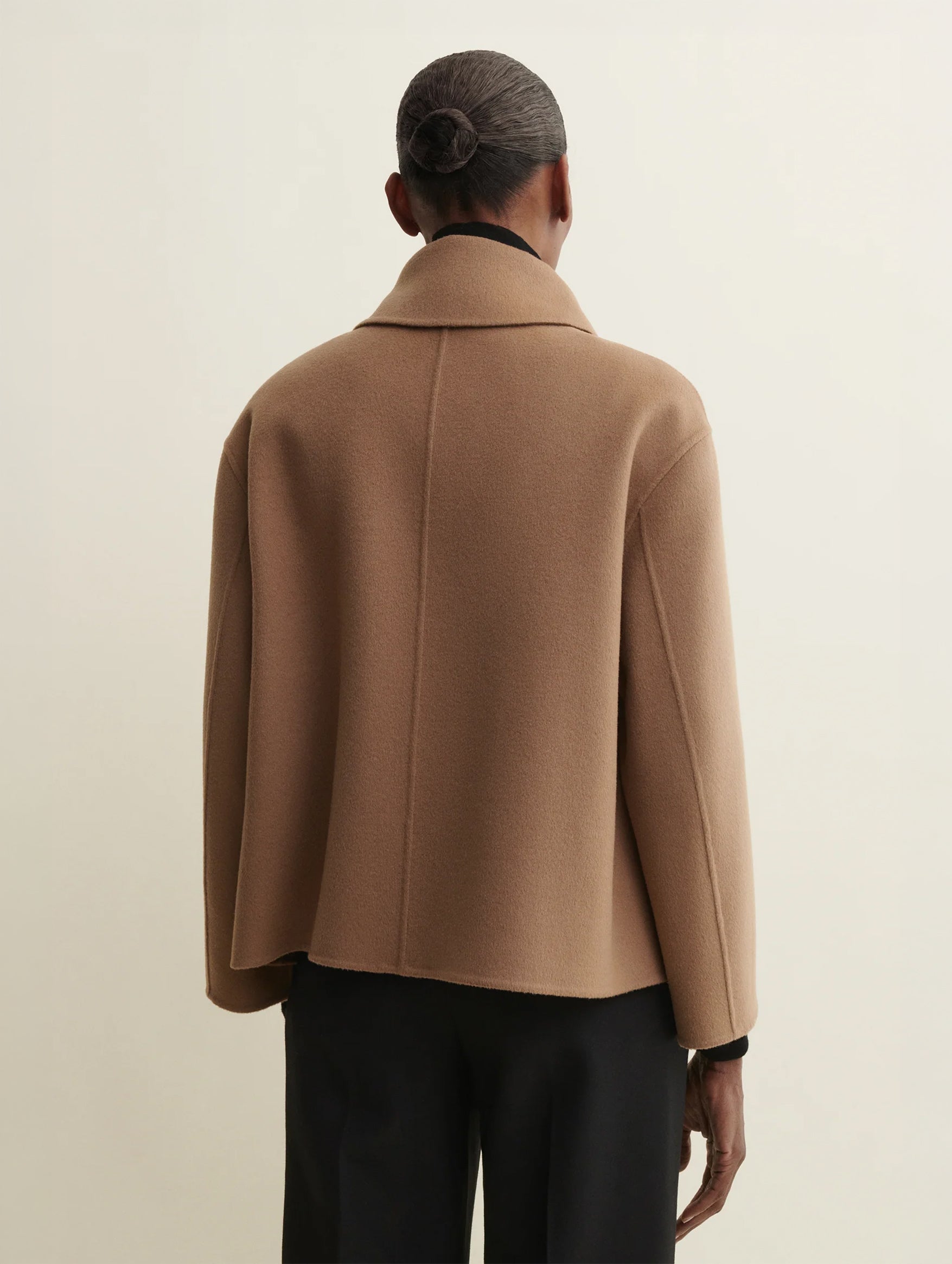 Manila Wool Jacket in Dark Beige