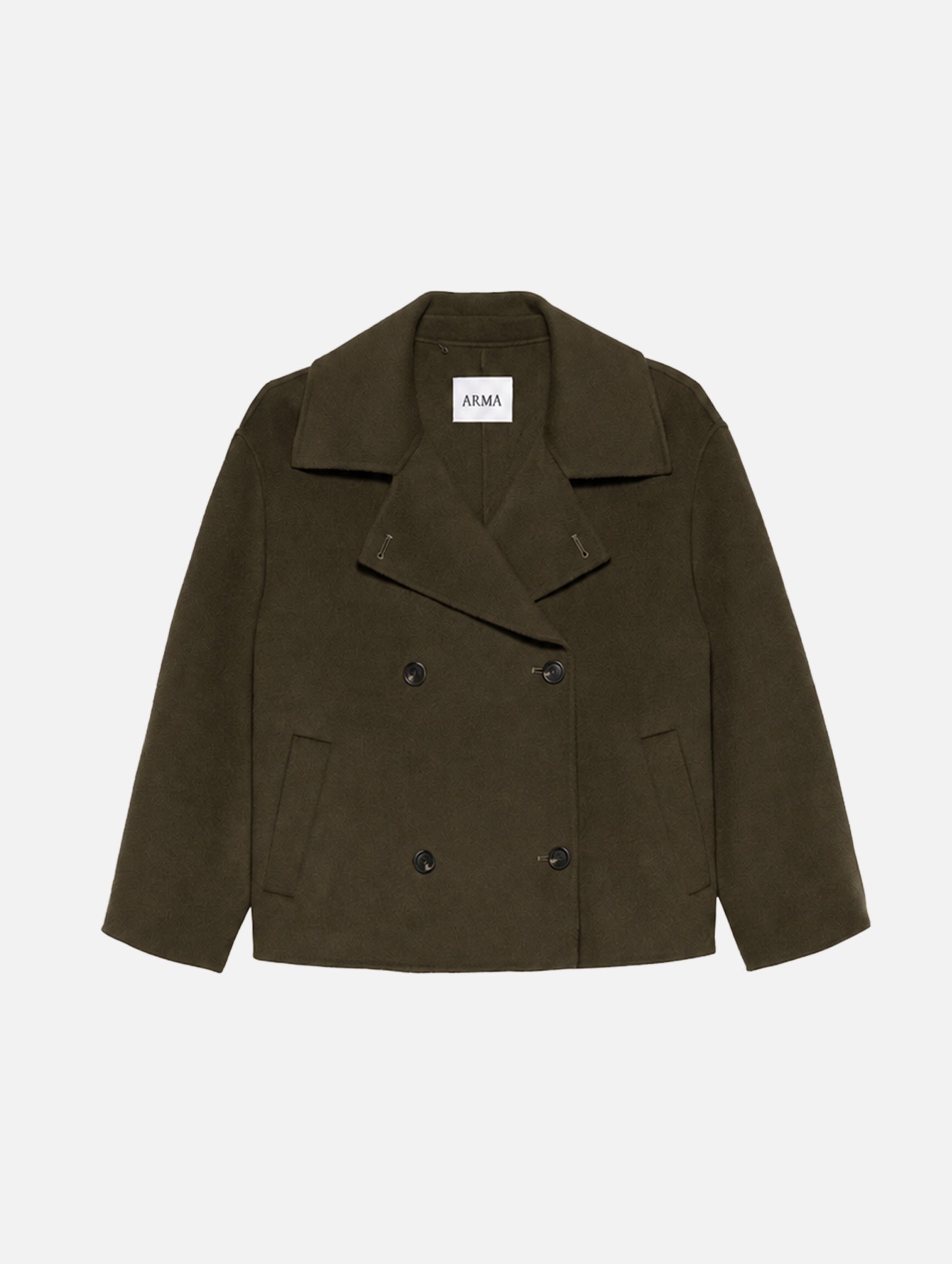 Manila Wool Jacket in Earth Green