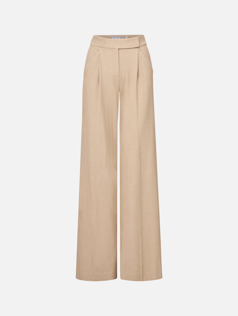 Marbeau Wide-leg Pant in Stone