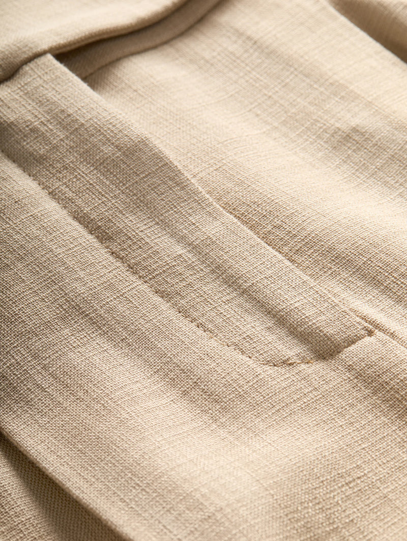 Marbeau Wide-leg Pant in Stone