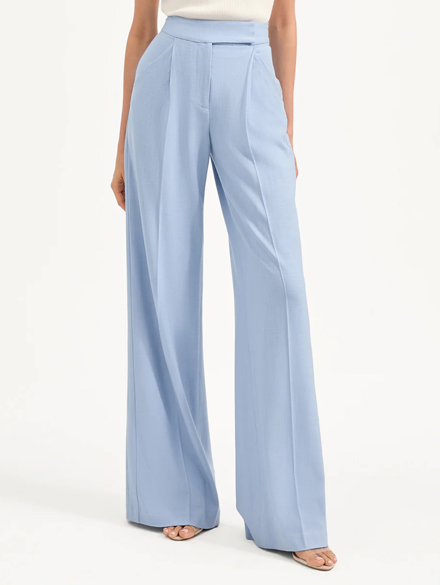 Marbeau Wide-Leg Pant in Bluebell