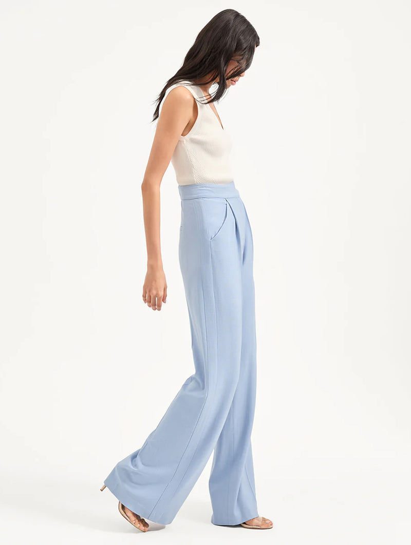 Marbeau Wide-Leg Pant in Bluebell