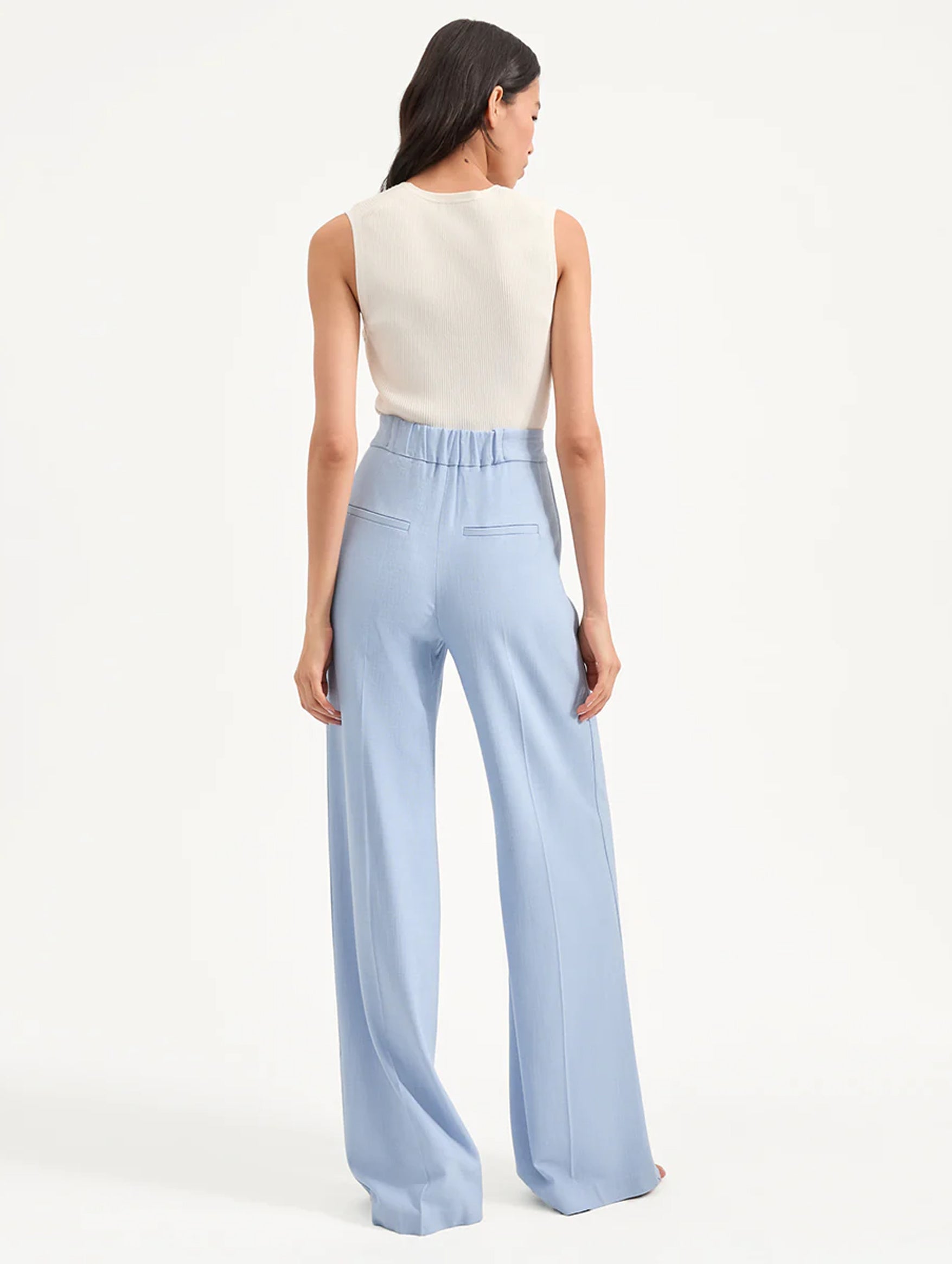 Marbeau Wide-Leg Pant in Bluebell