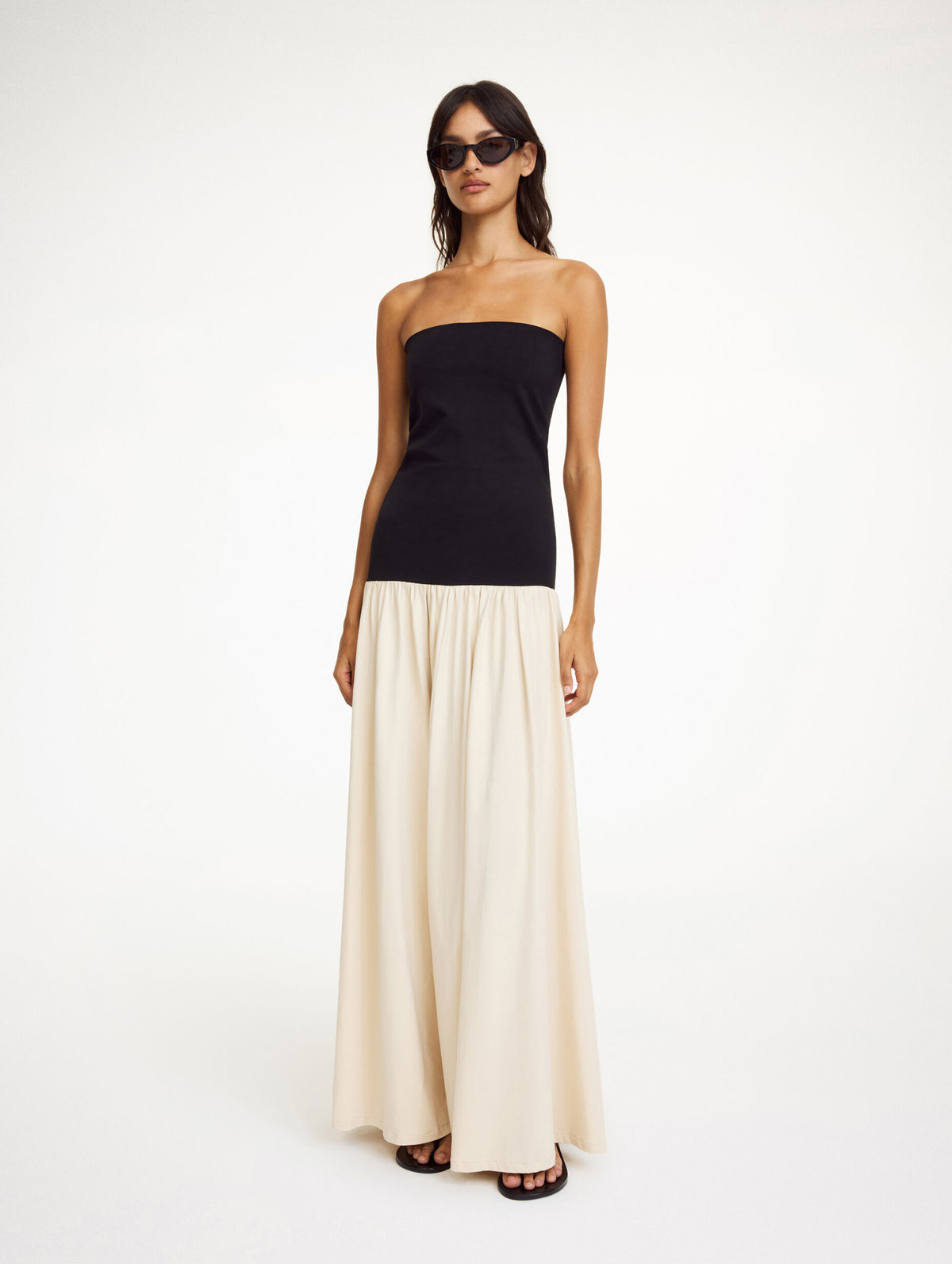 Marciella Maxi Dress in Oyster Grey