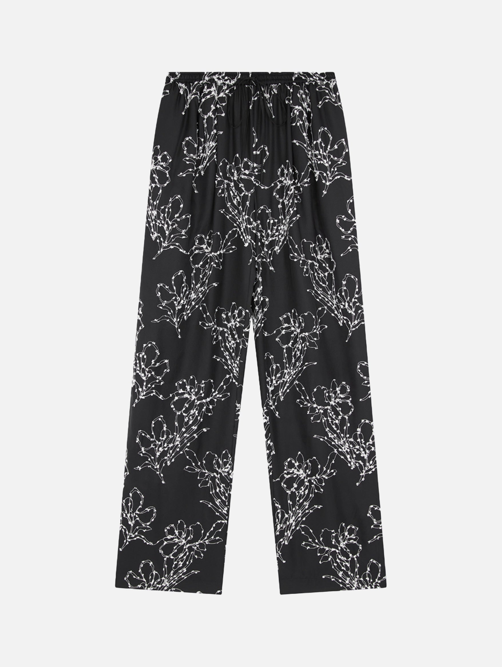 Markos Silk Pants in Black