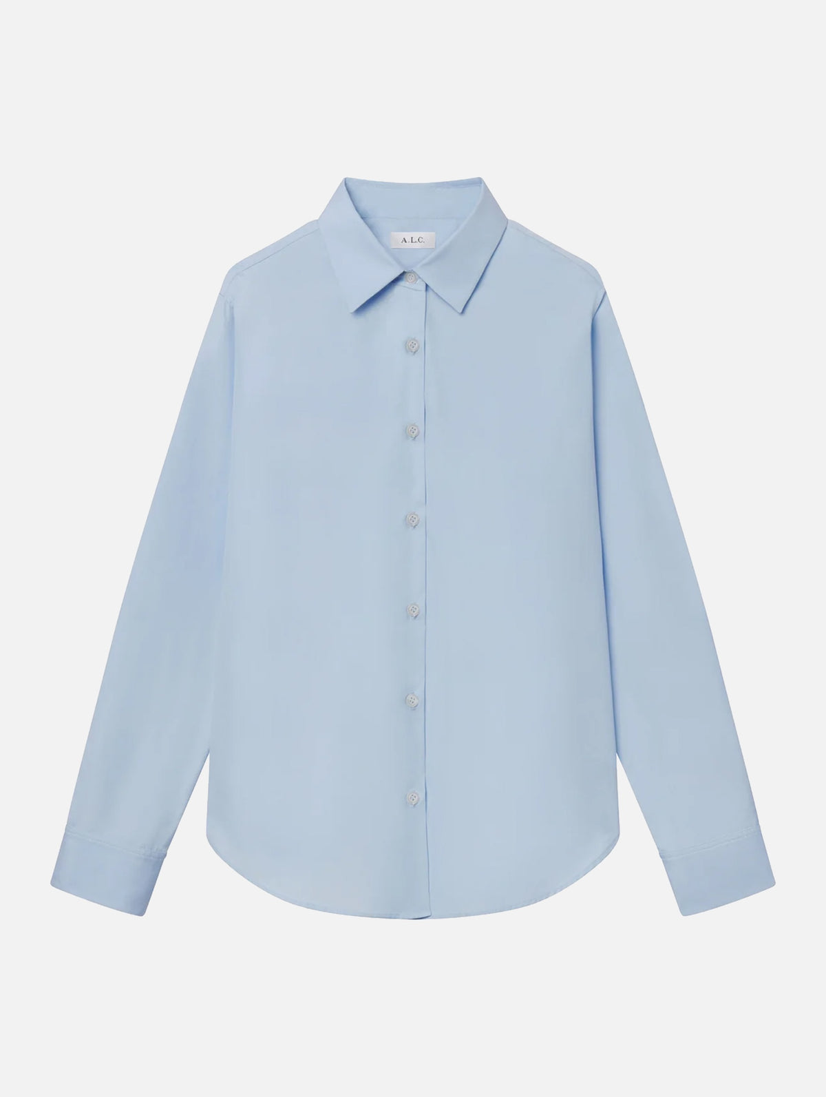 Mason Relaxed Cotton Shirt in French Blue