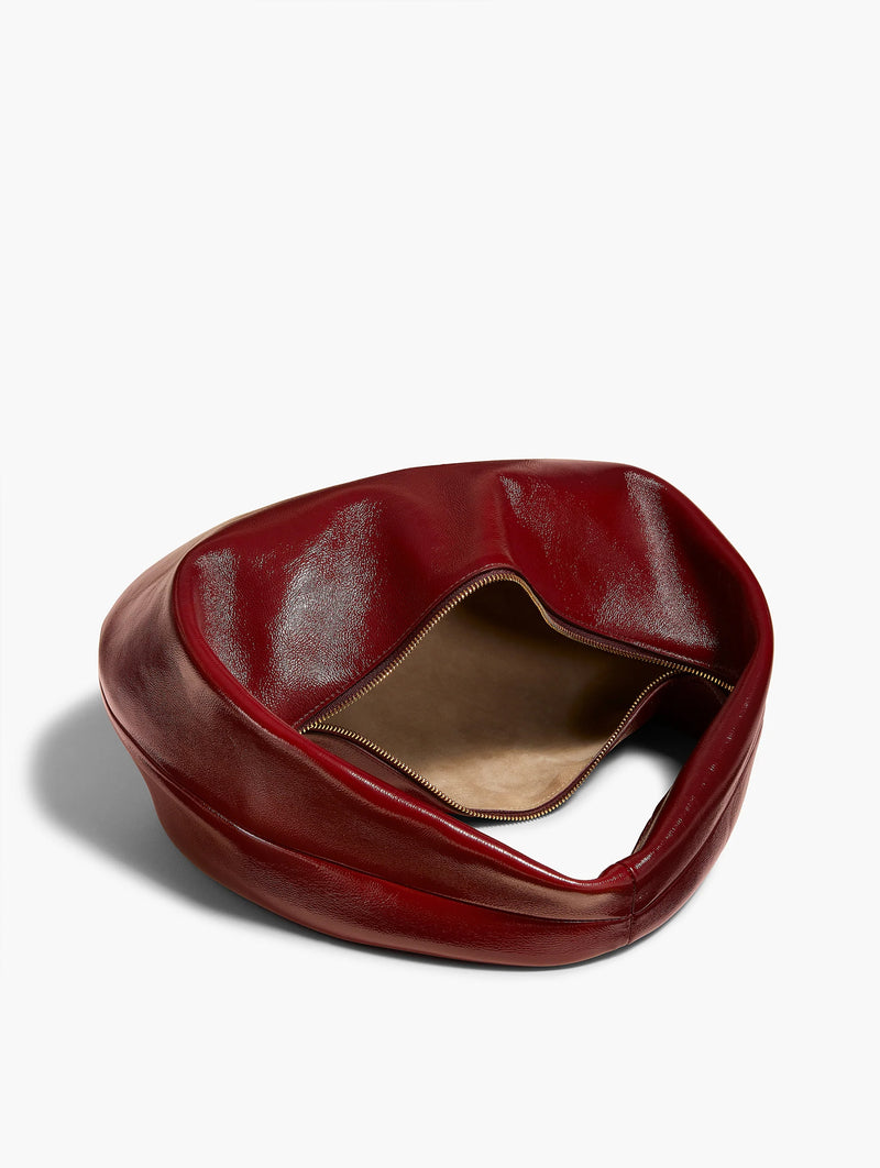 Medium Olivia Hobo Bag in Oxblood