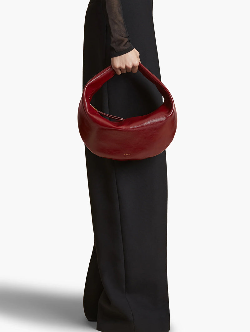 Medium Olivia Hobo Bag in Oxblood