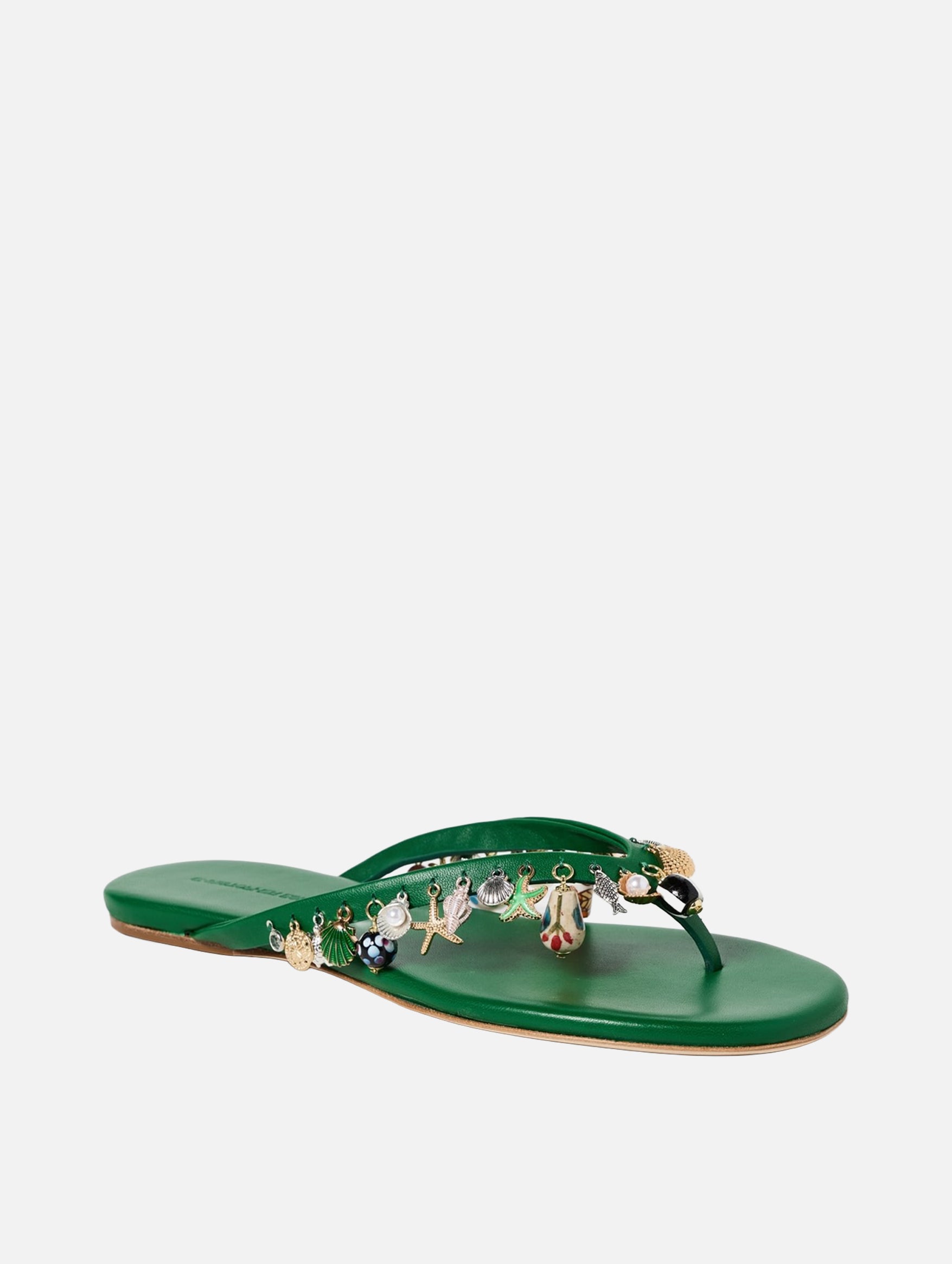 Memento Charm Flip Flop in Malachite