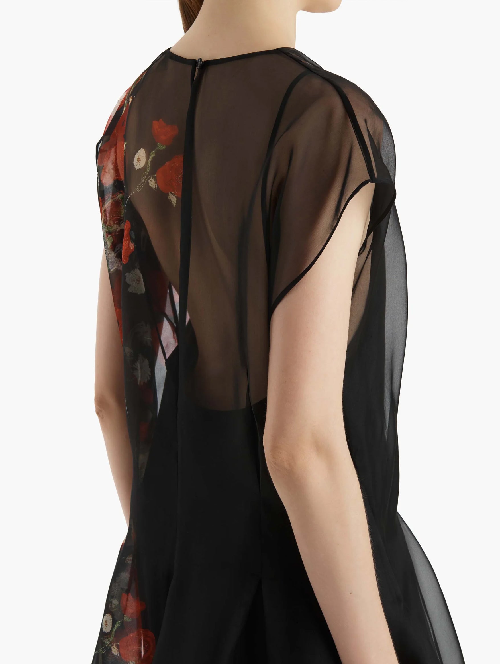 Merith Dress in Black and Red