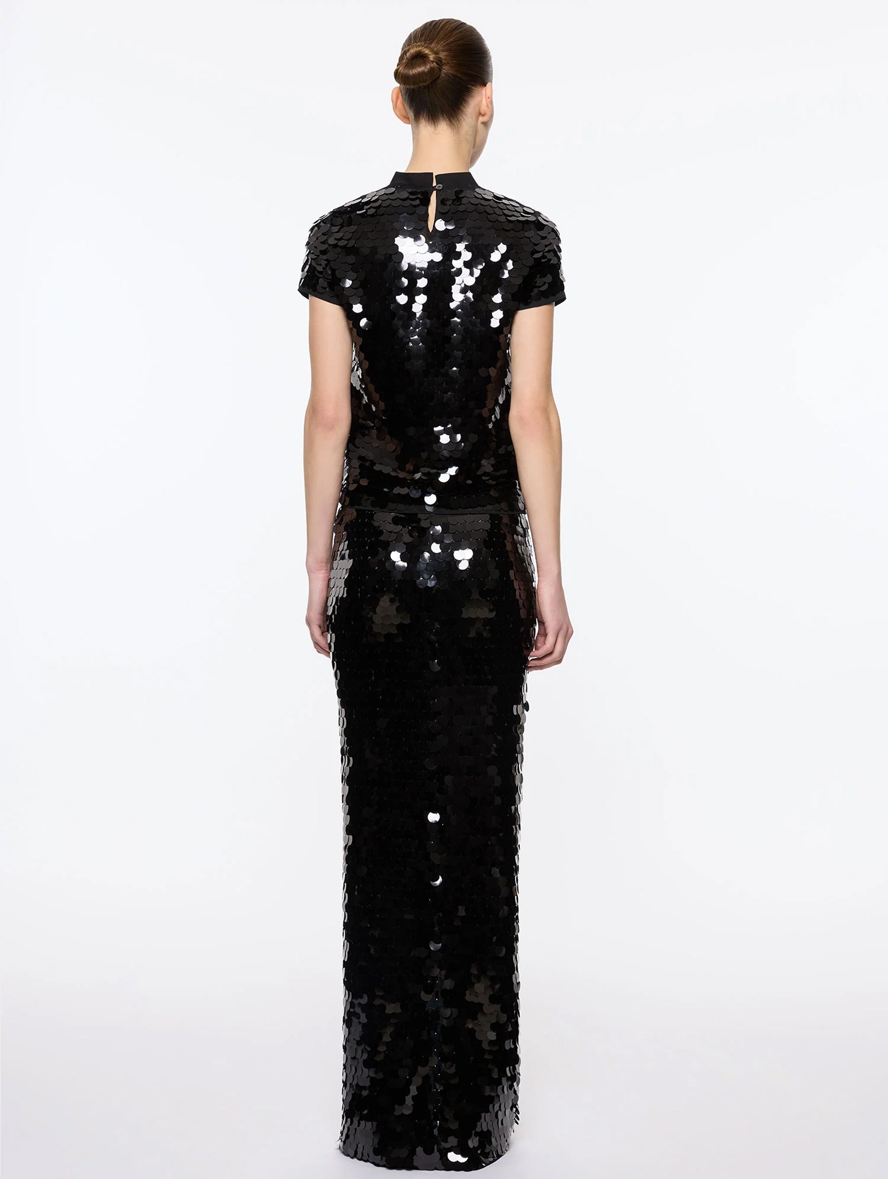Mermaid Skirt in Black Sequin