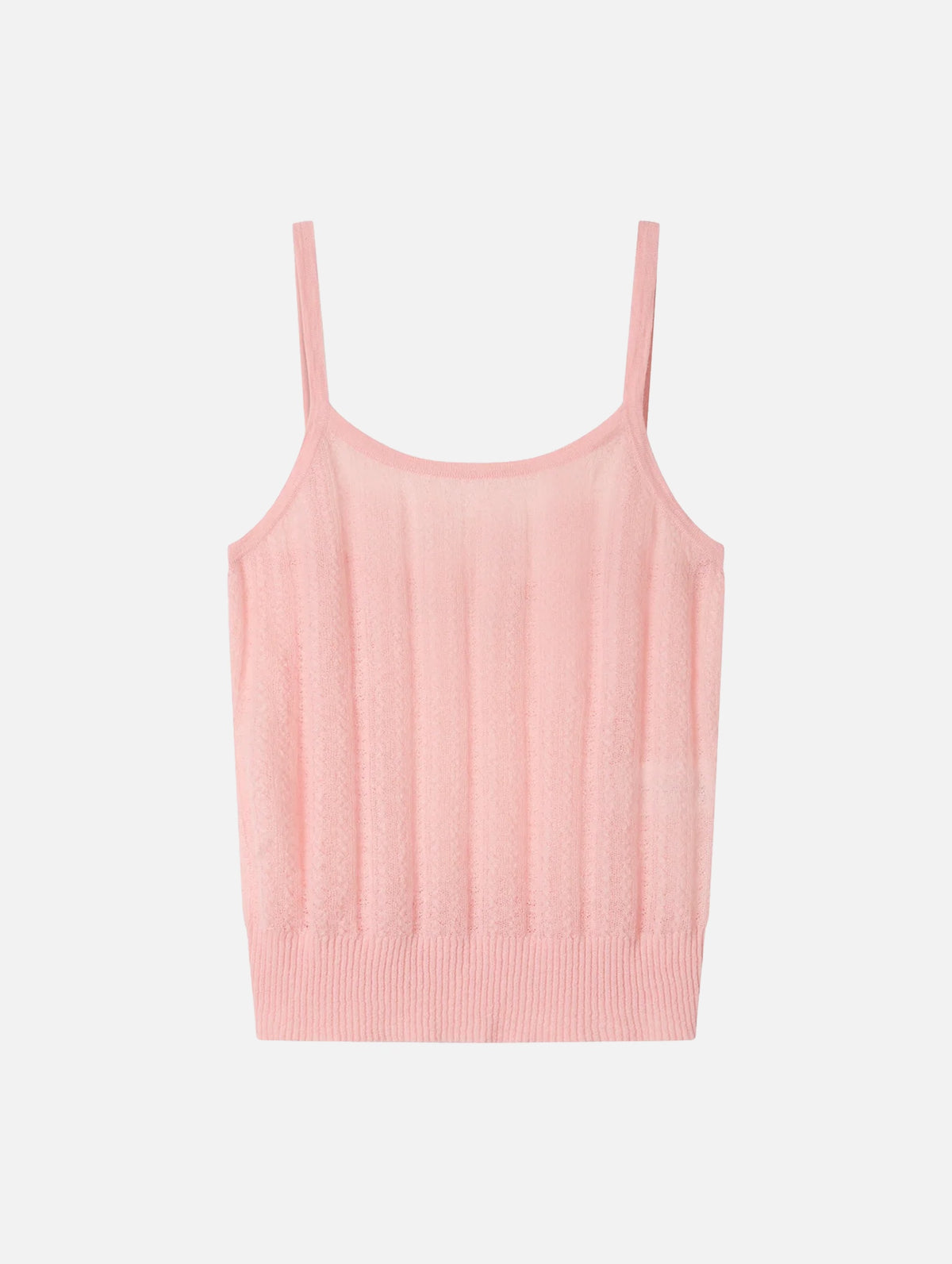 Mila Pointelle Cami in Baby Pink