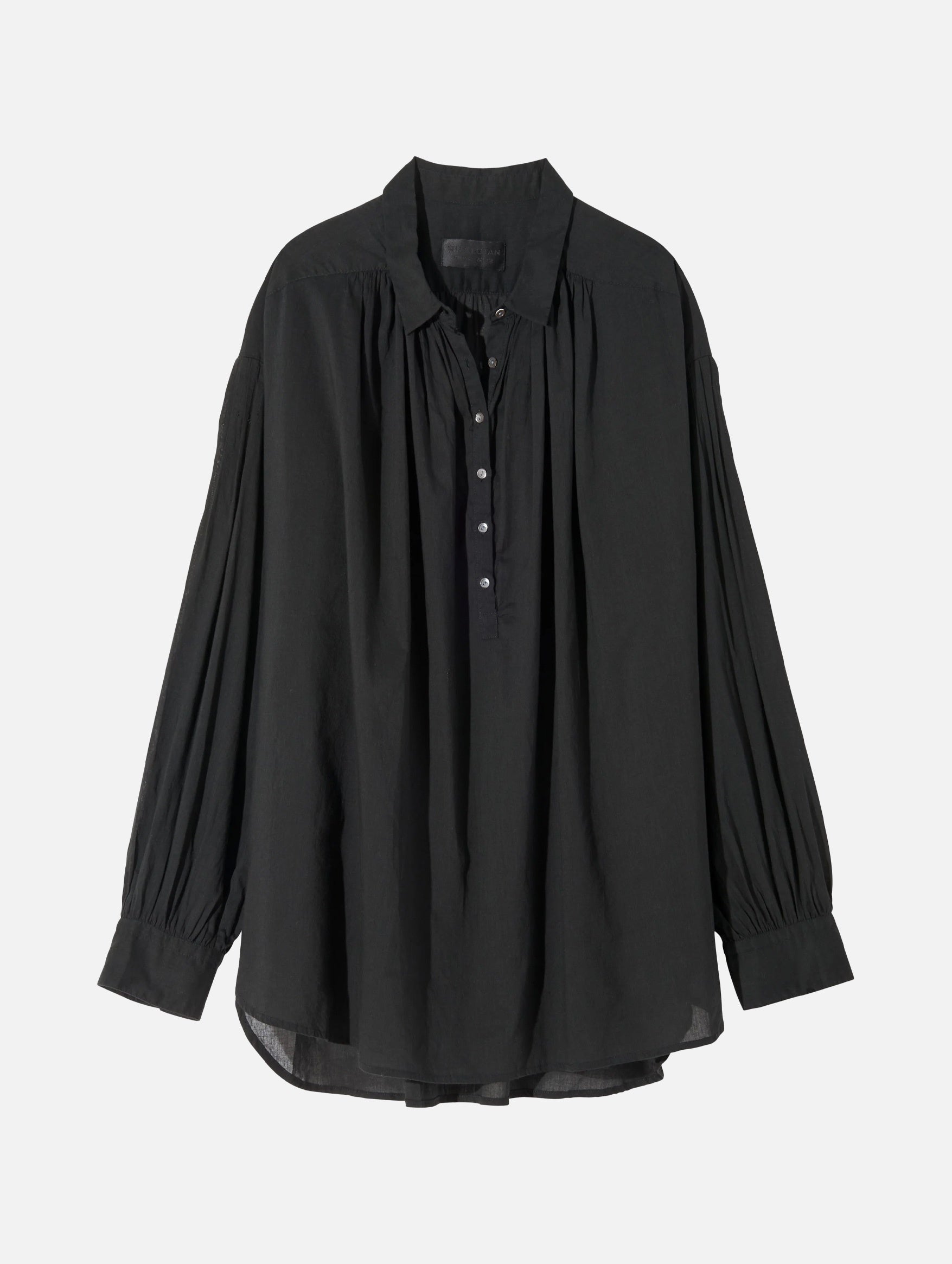 Miles Cotton Blouse in Black