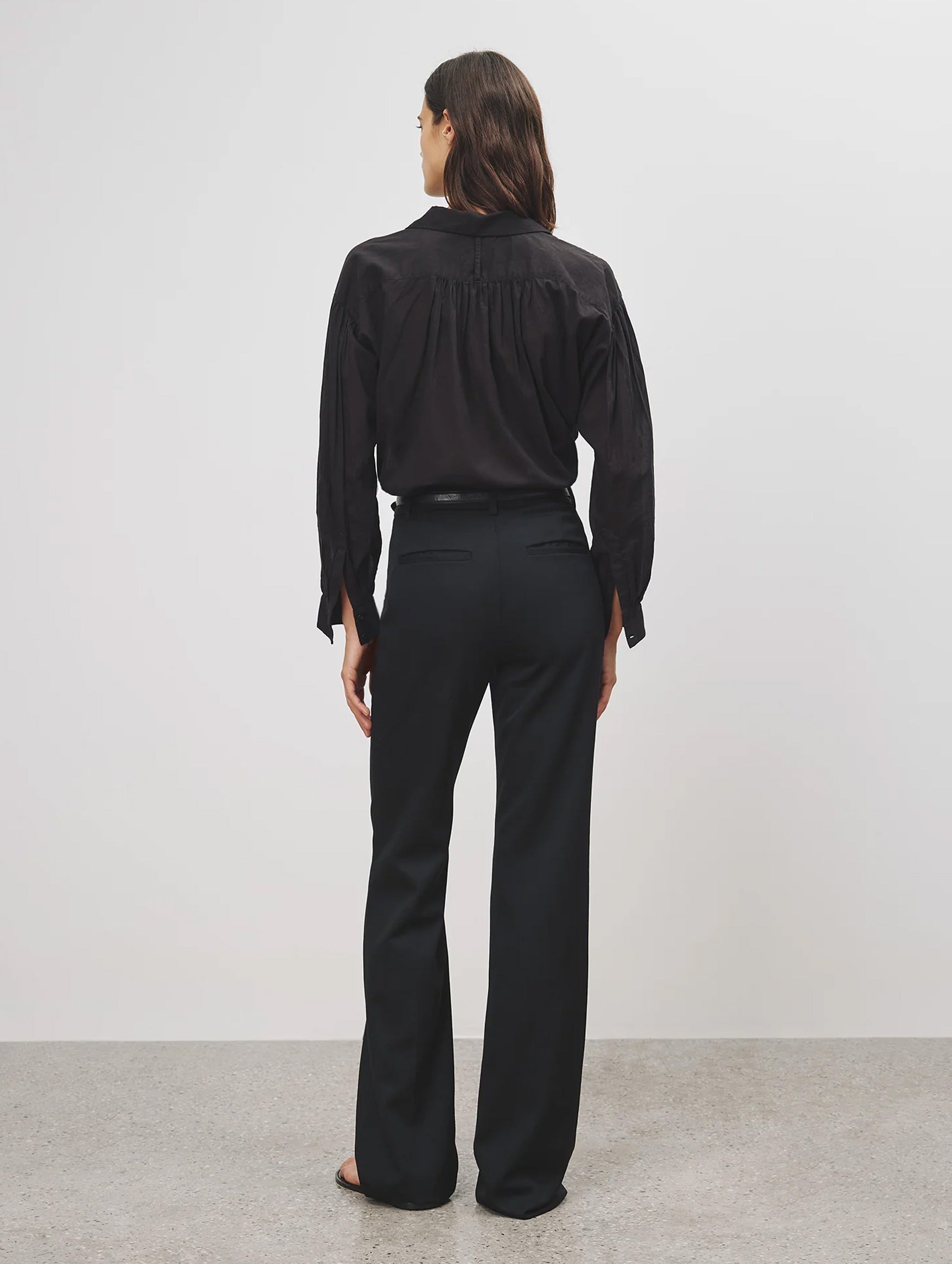 Miles Cotton Blouse in Black