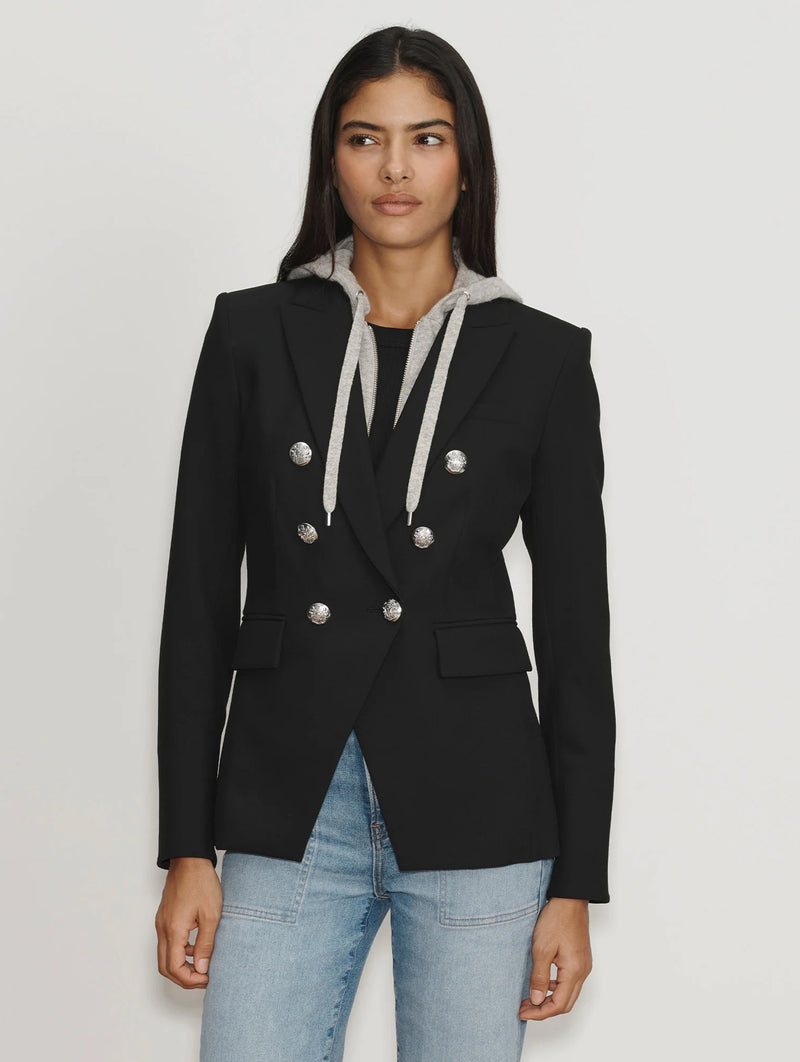 Miller Dickey Blazer in Black with Silver Buttons