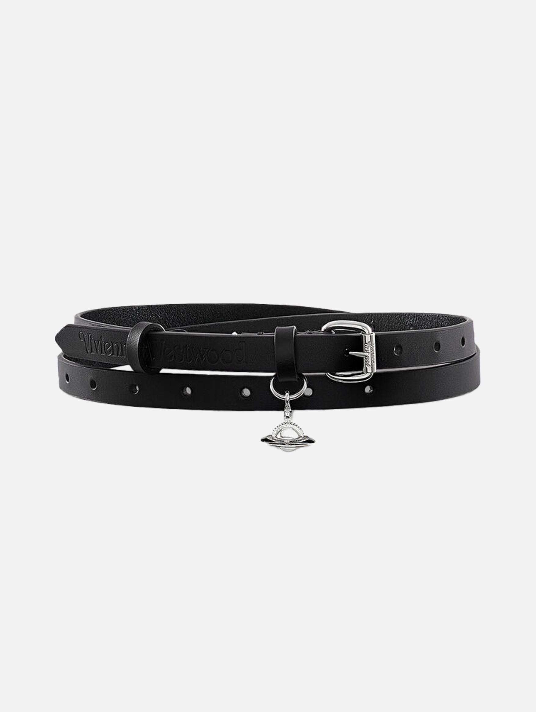 Mini Alex Charm Belt in Black